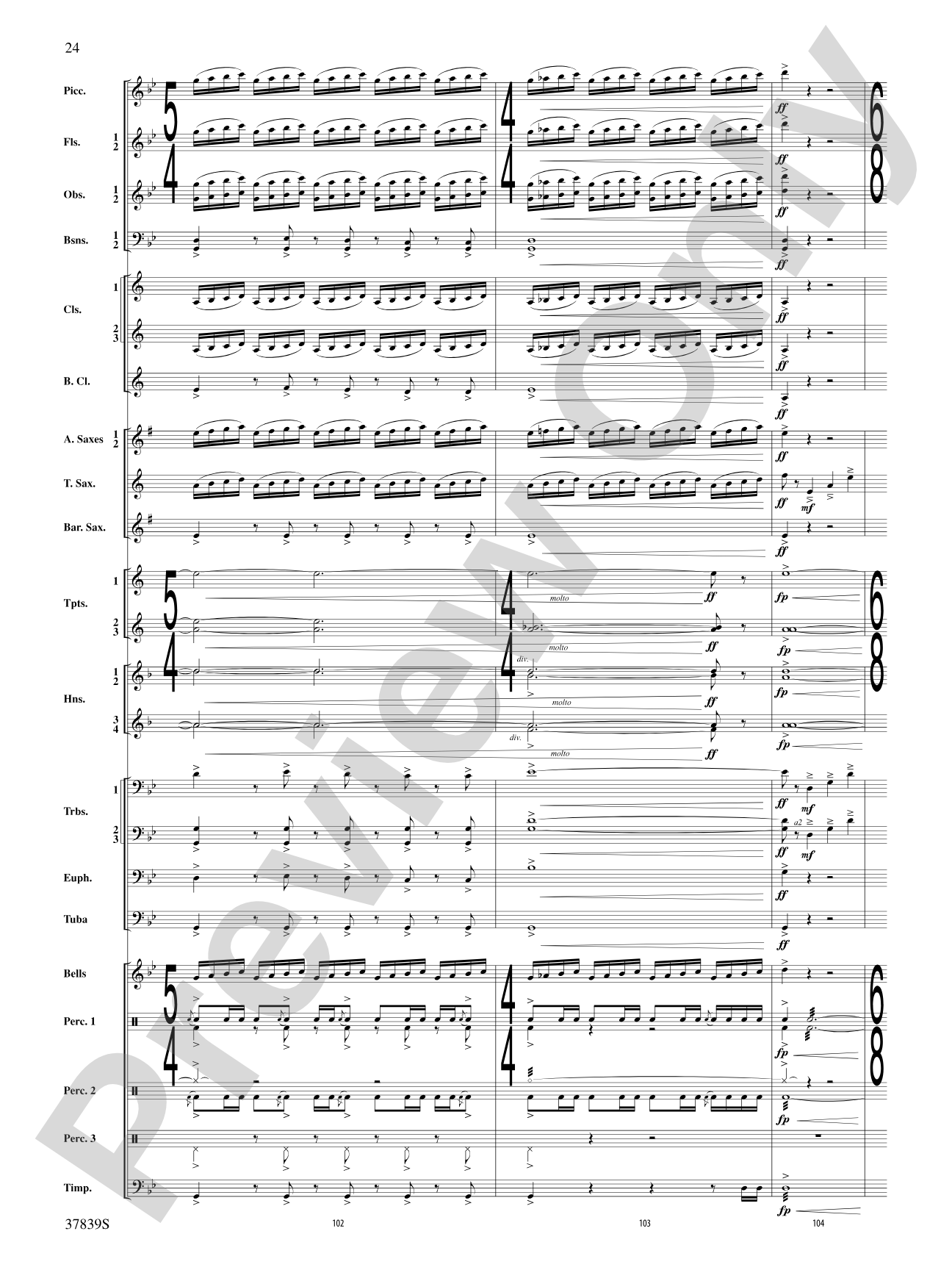 Conquest 1 (from the motion picture Ninja's Creed): Concert Band Conductor Score & Parts