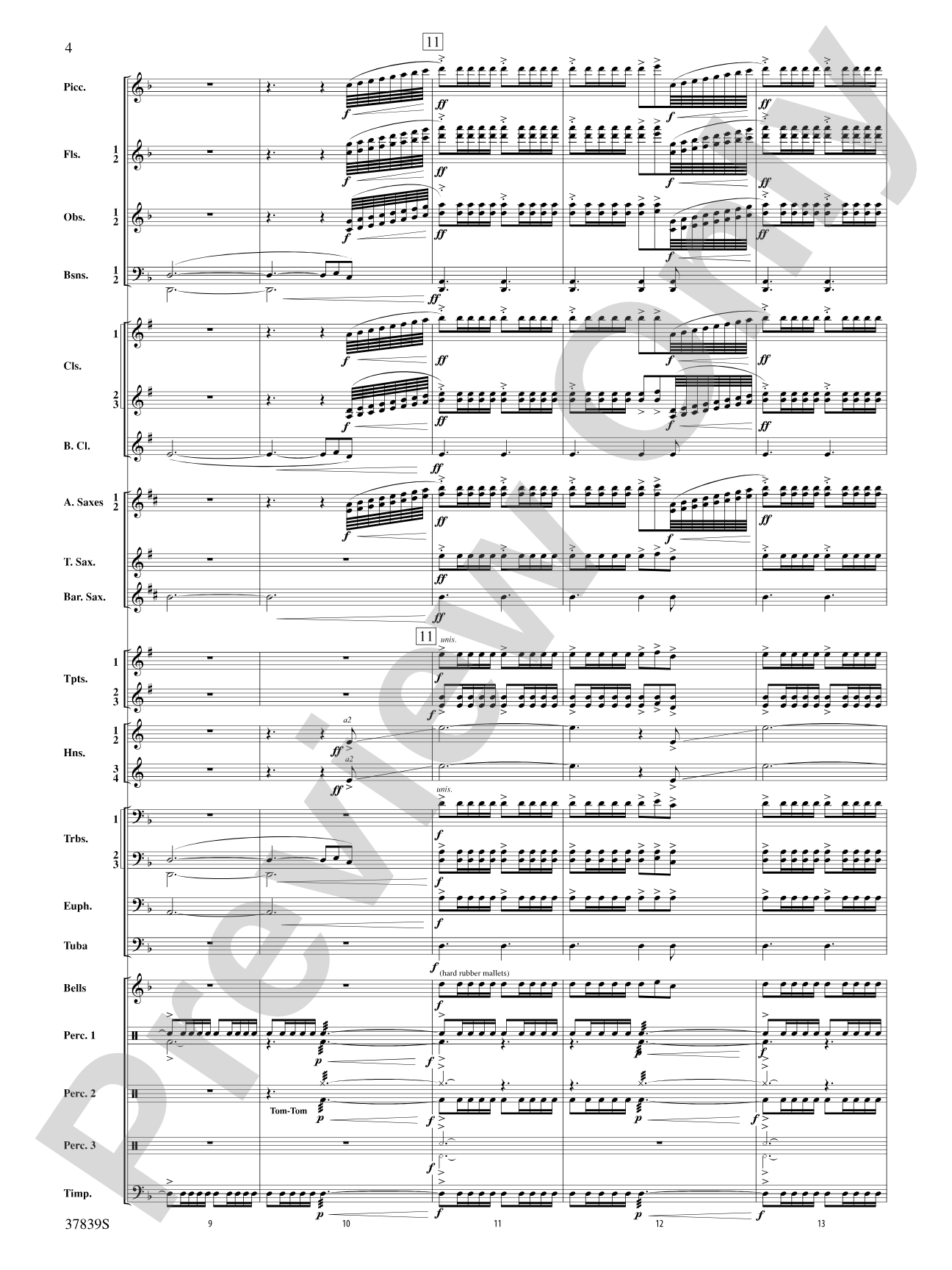 Conquest 1 (from the motion picture Ninja's Creed): Concert Band Conductor Score & Parts