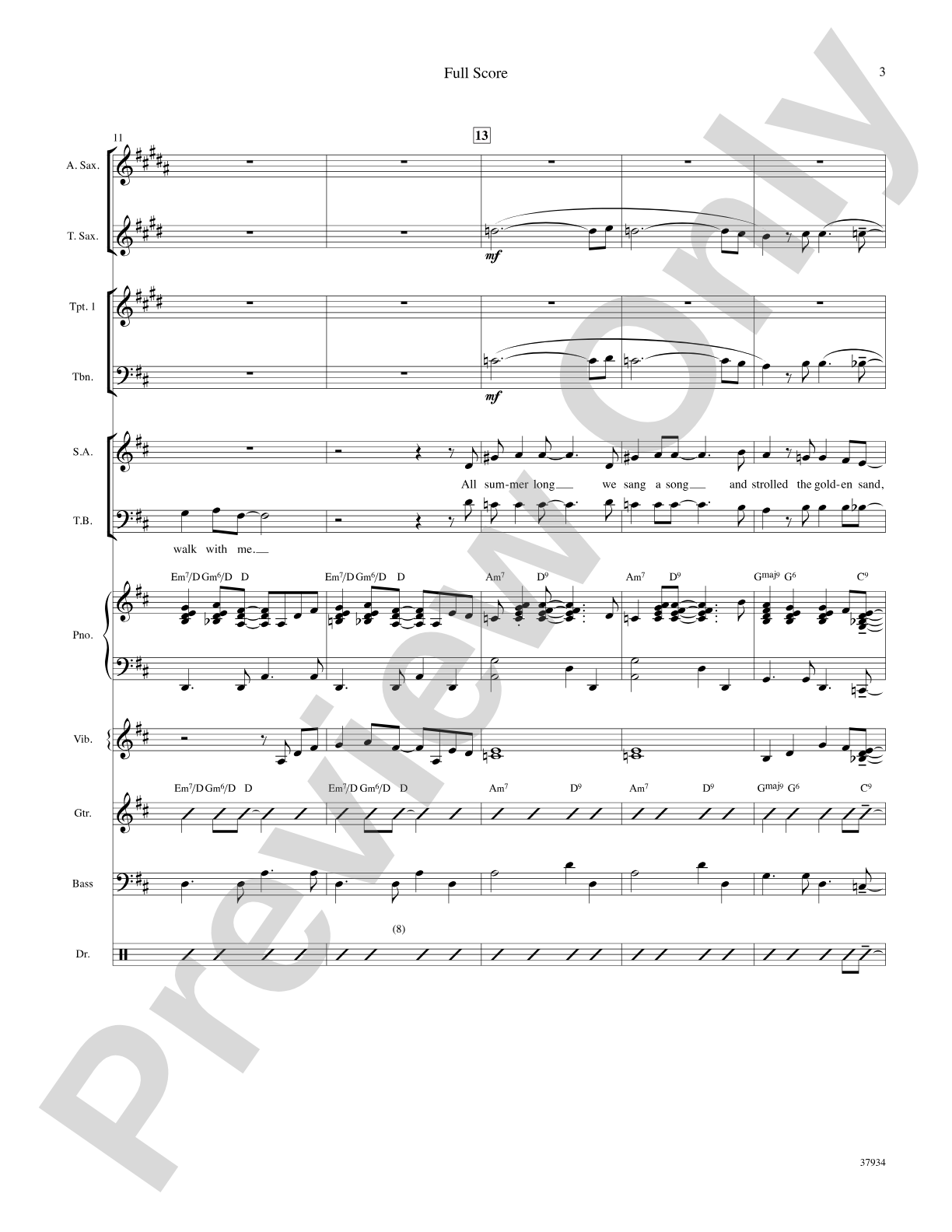 Summer Wind: Choral SoundPax