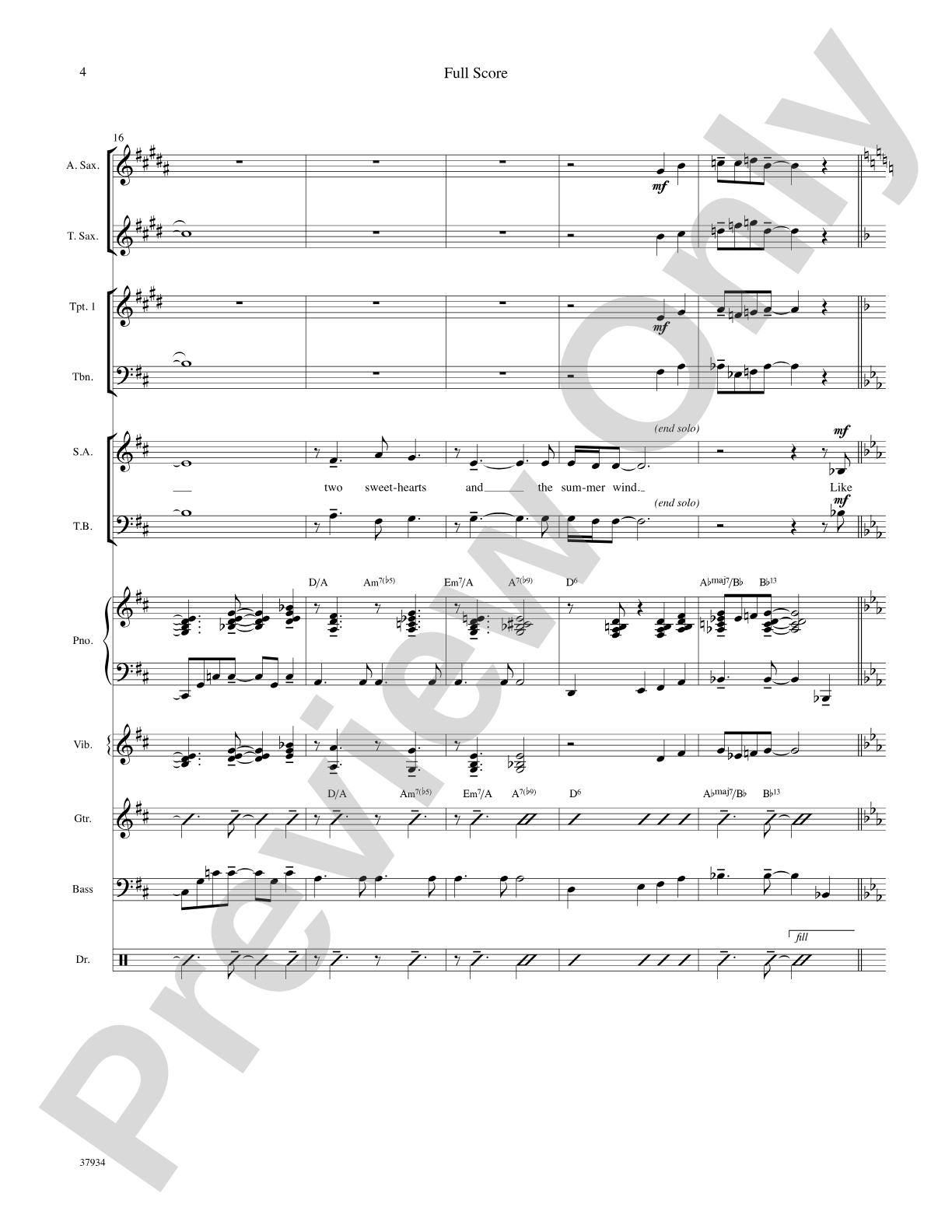 Summer Wind: Choral SoundPax