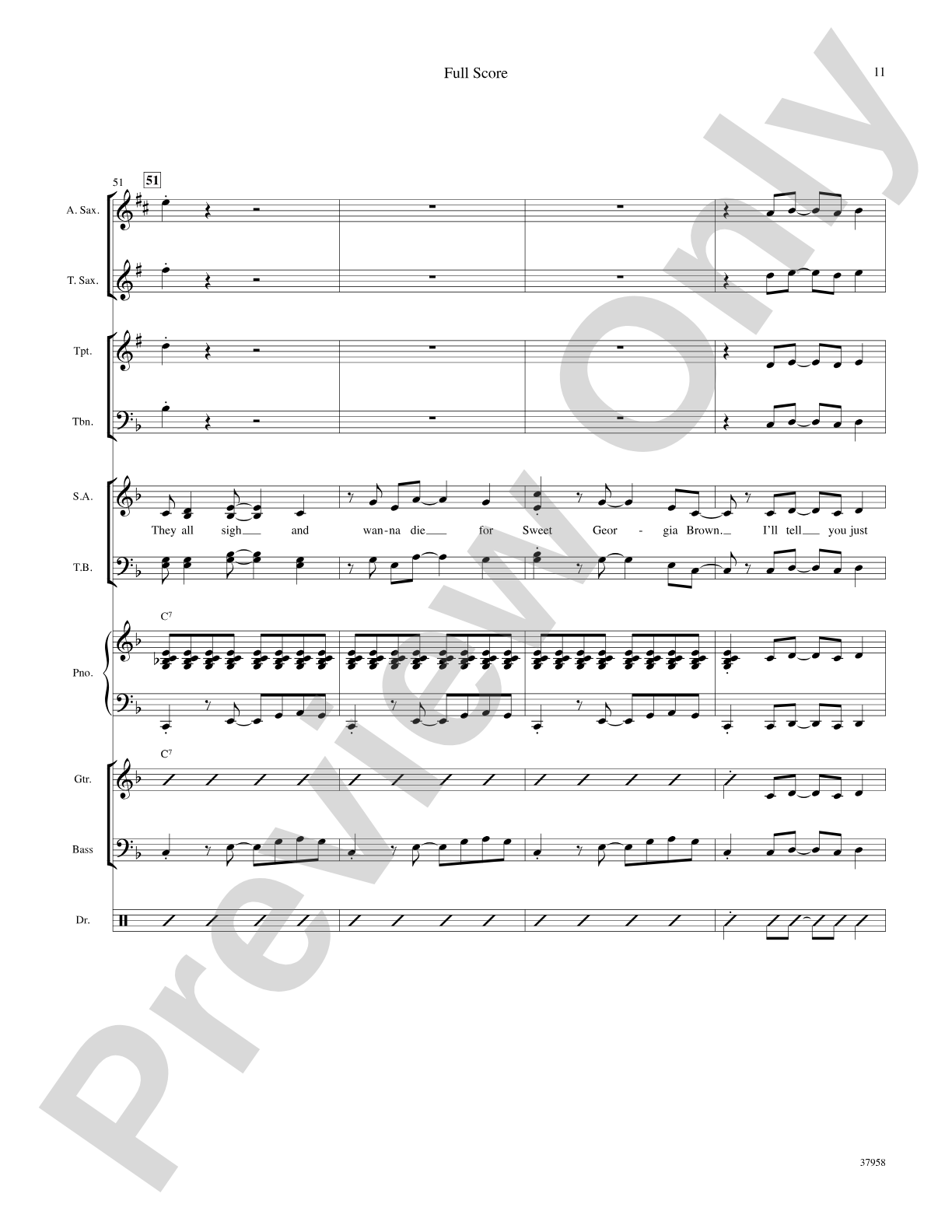 Sweet Georgia Brown: Choral SoundPax