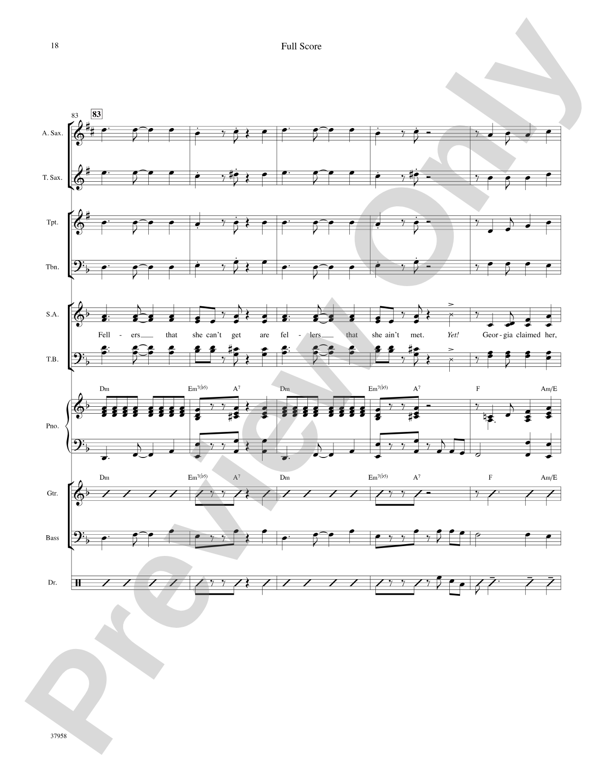 Sweet Georgia Brown: Choral SoundPax