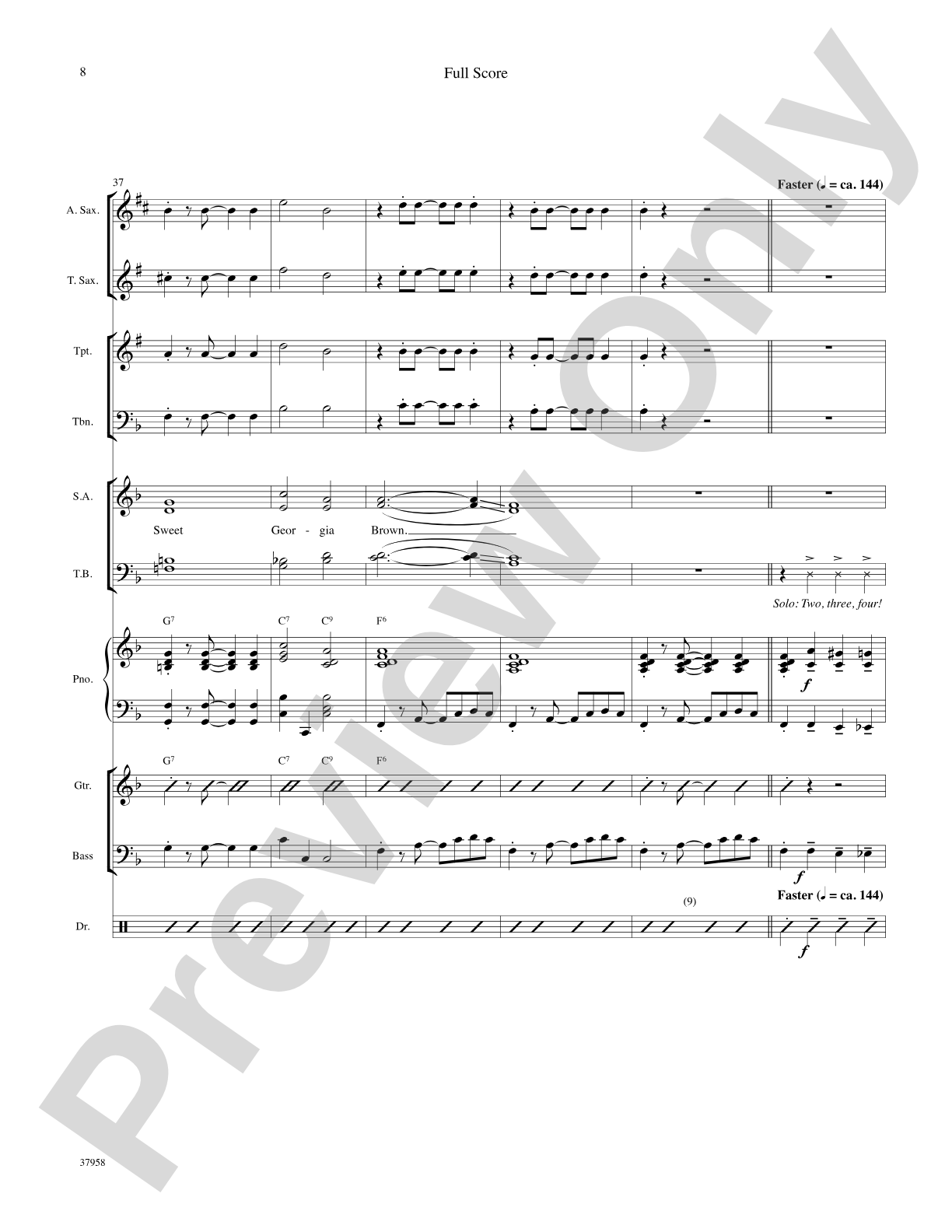 Sweet Georgia Brown: Choral SoundPax