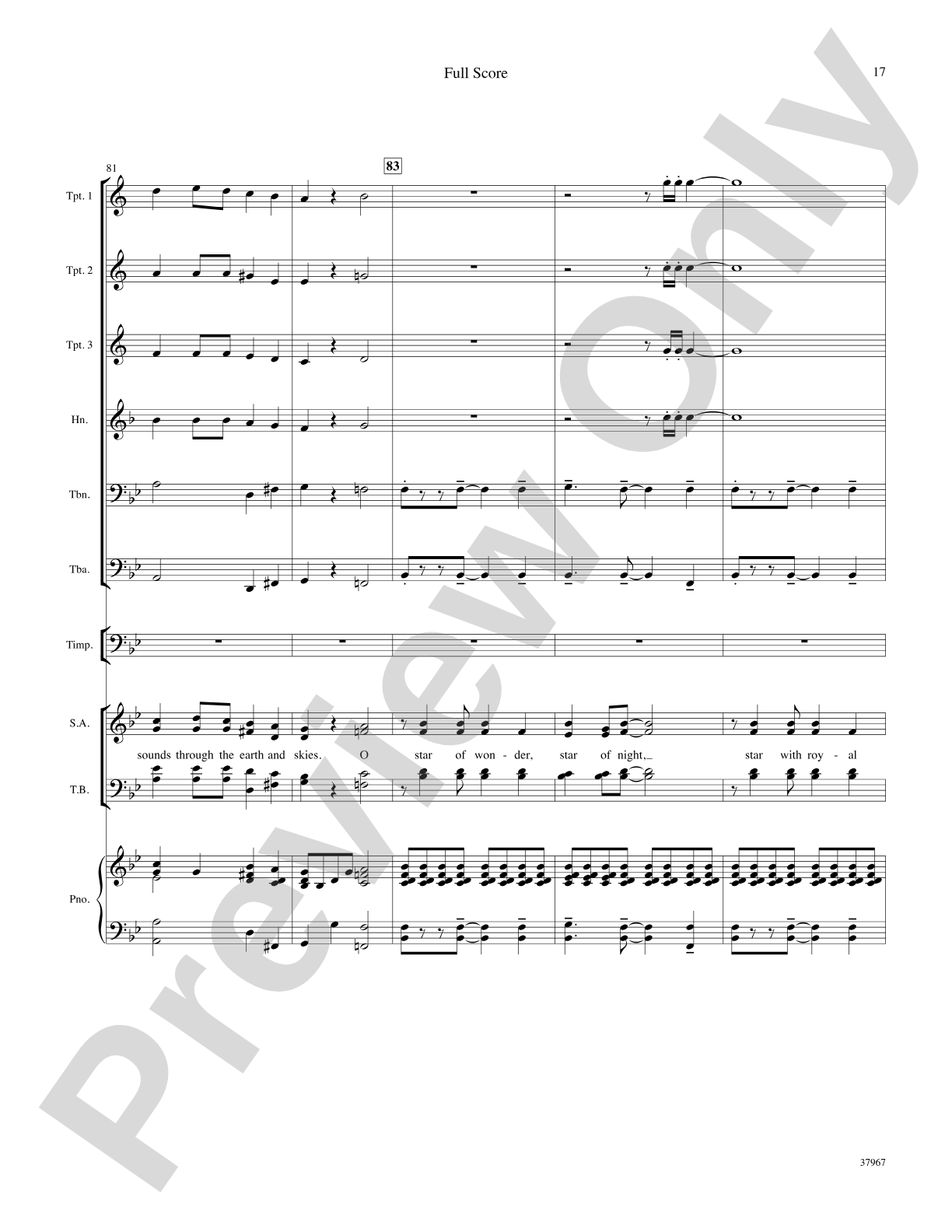 We Three Kings: Score: Choral SoundPax