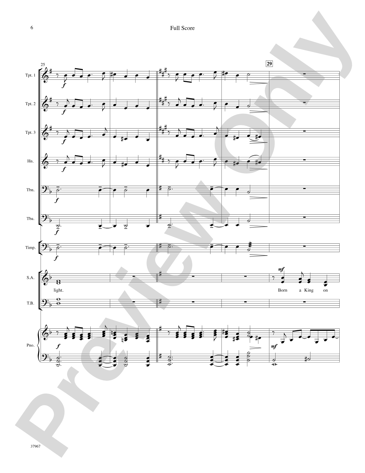 We Three Kings: Score: Choral SoundPax