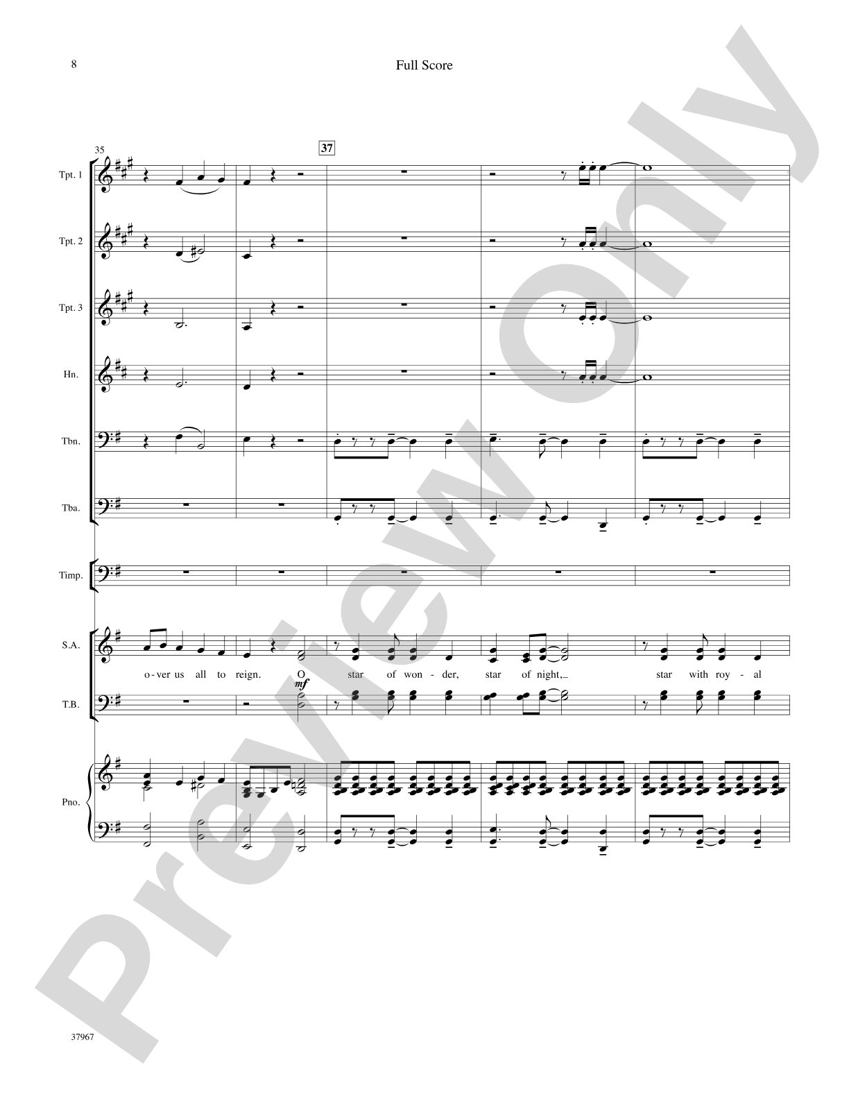 We Three Kings: Score: Choral SoundPax