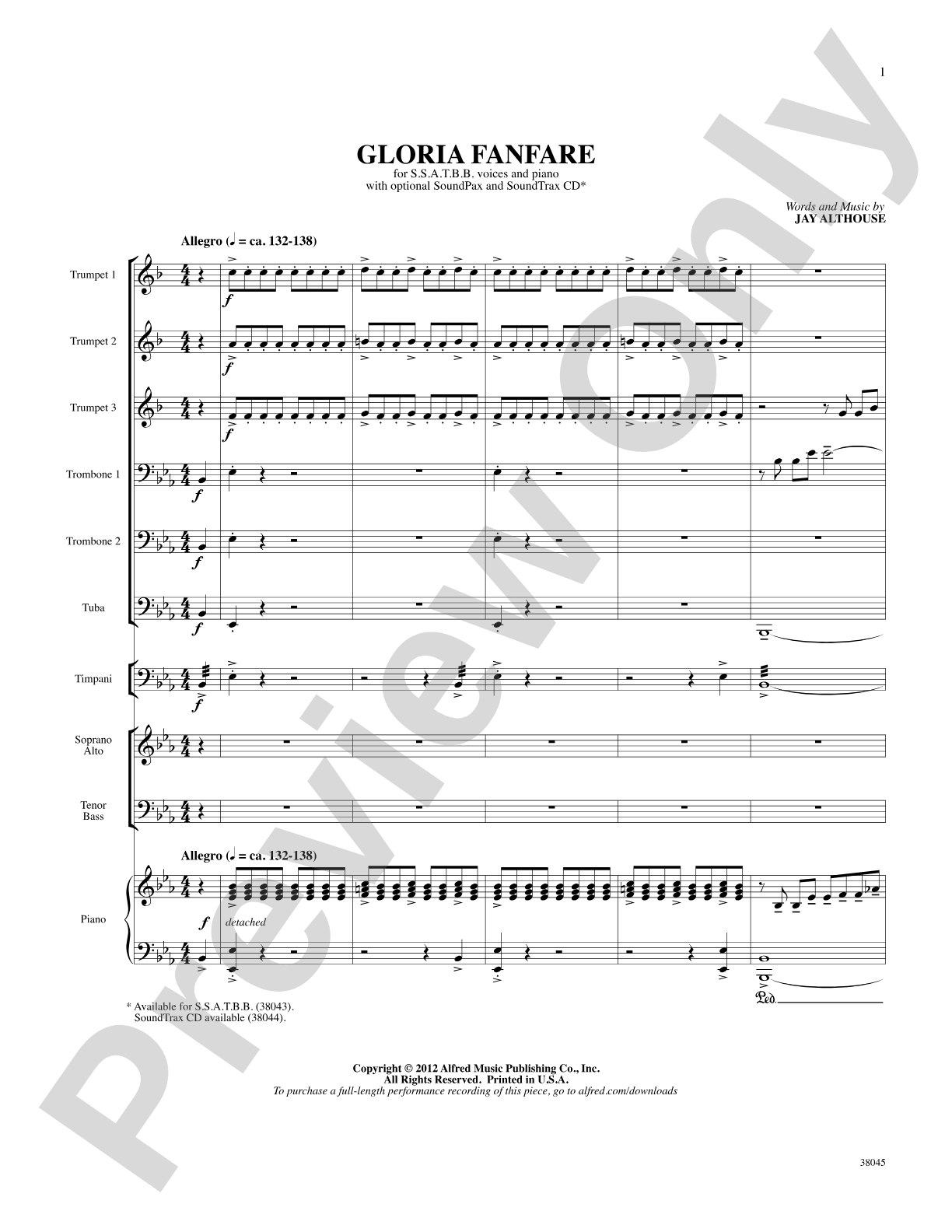 Gloria Fanfare: Choral SoundPax