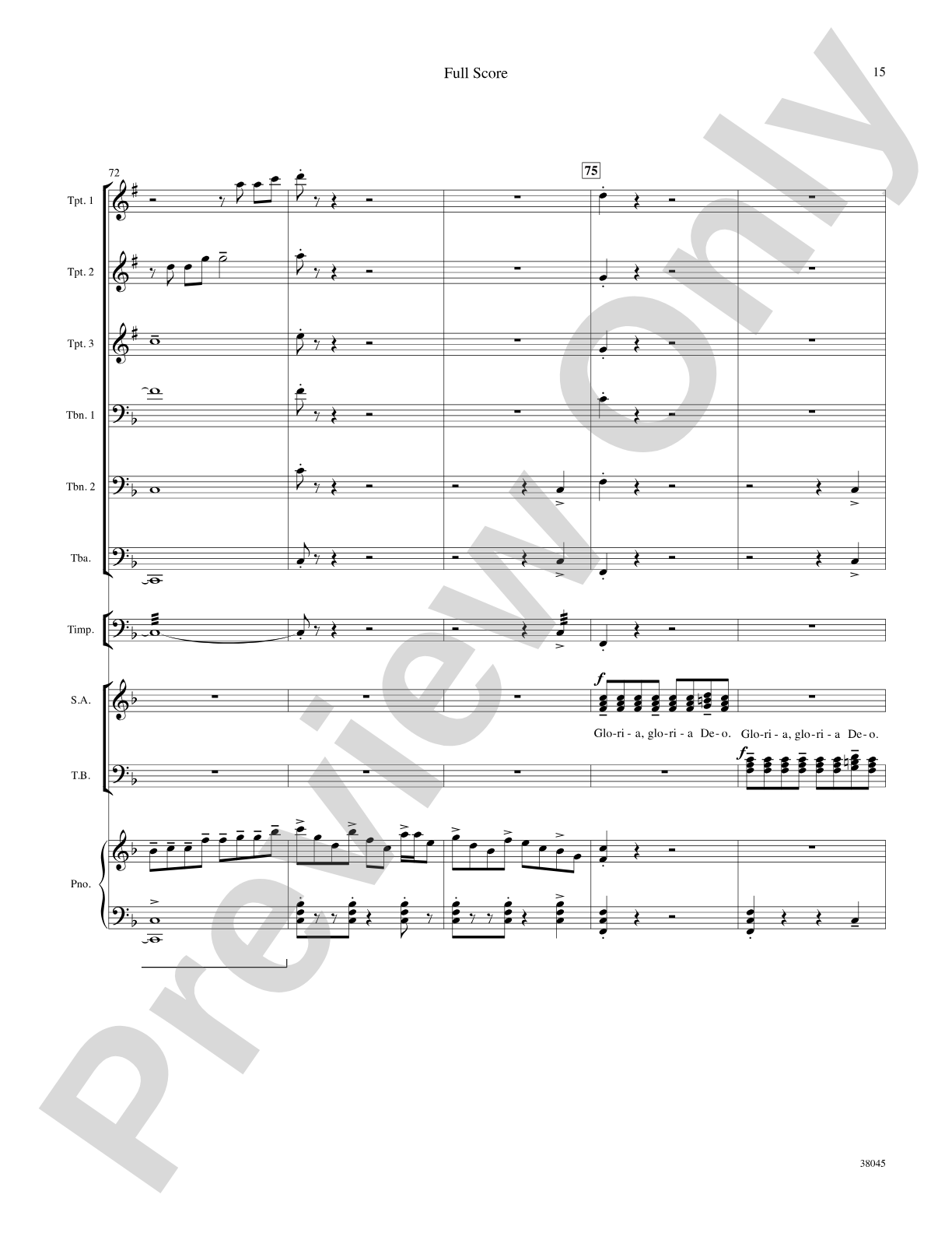 Gloria Fanfare: Choral SoundPax