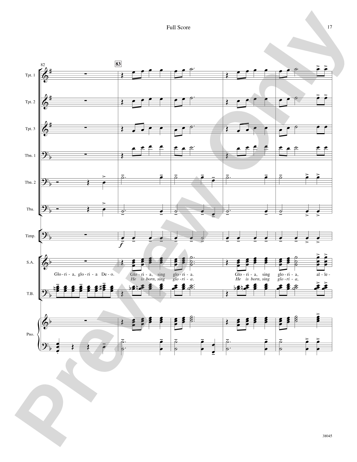 Gloria Fanfare: Choral SoundPax