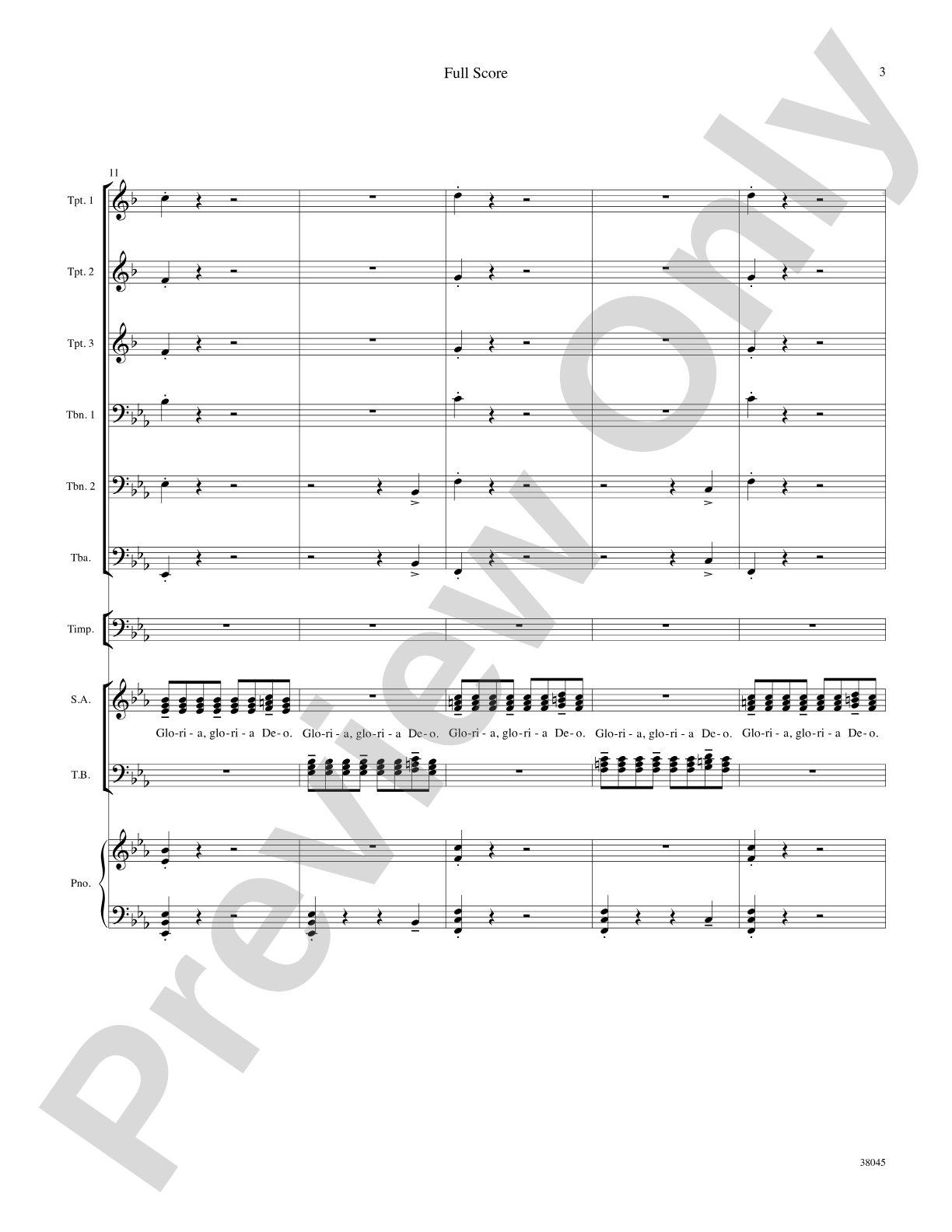 Gloria Fanfare: Choral SoundPax