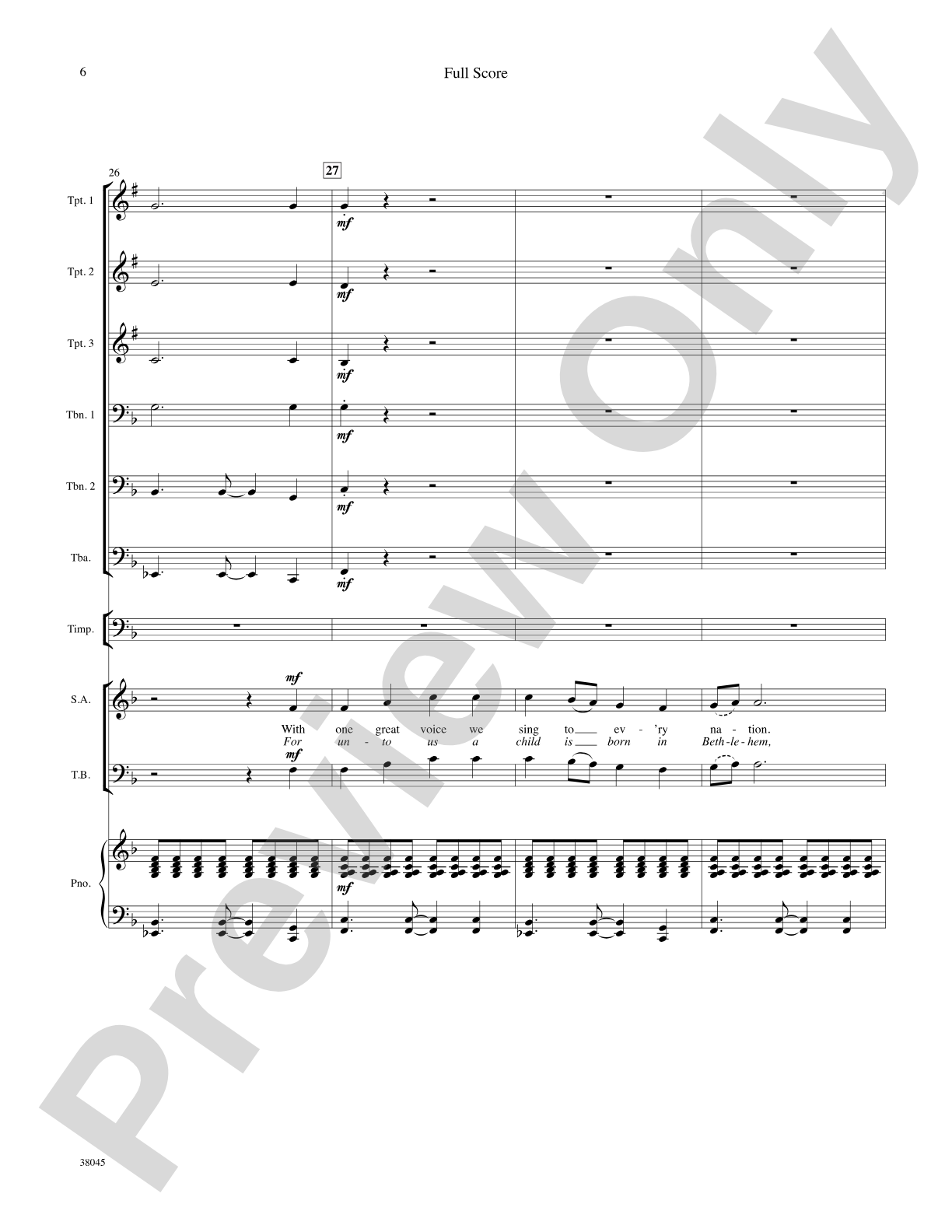 Gloria Fanfare: Choral SoundPax