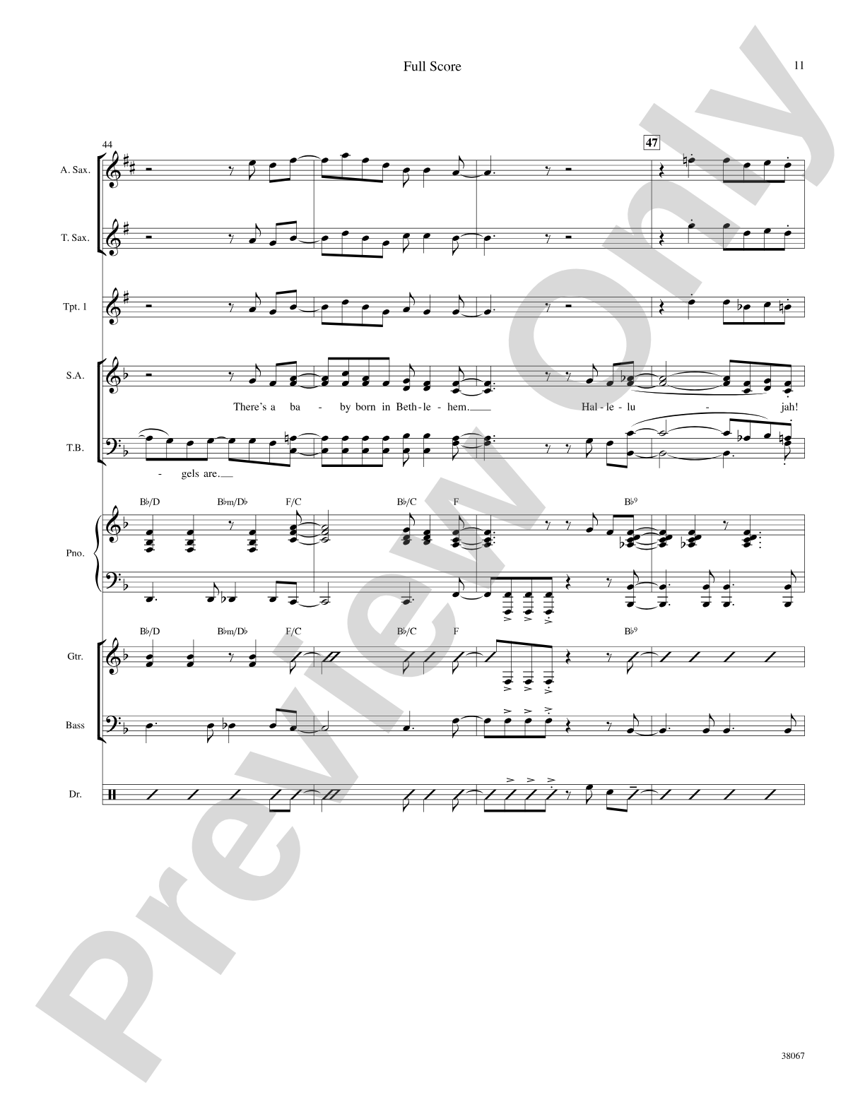 Baby Born in Bethlehem: Choral SoundPax