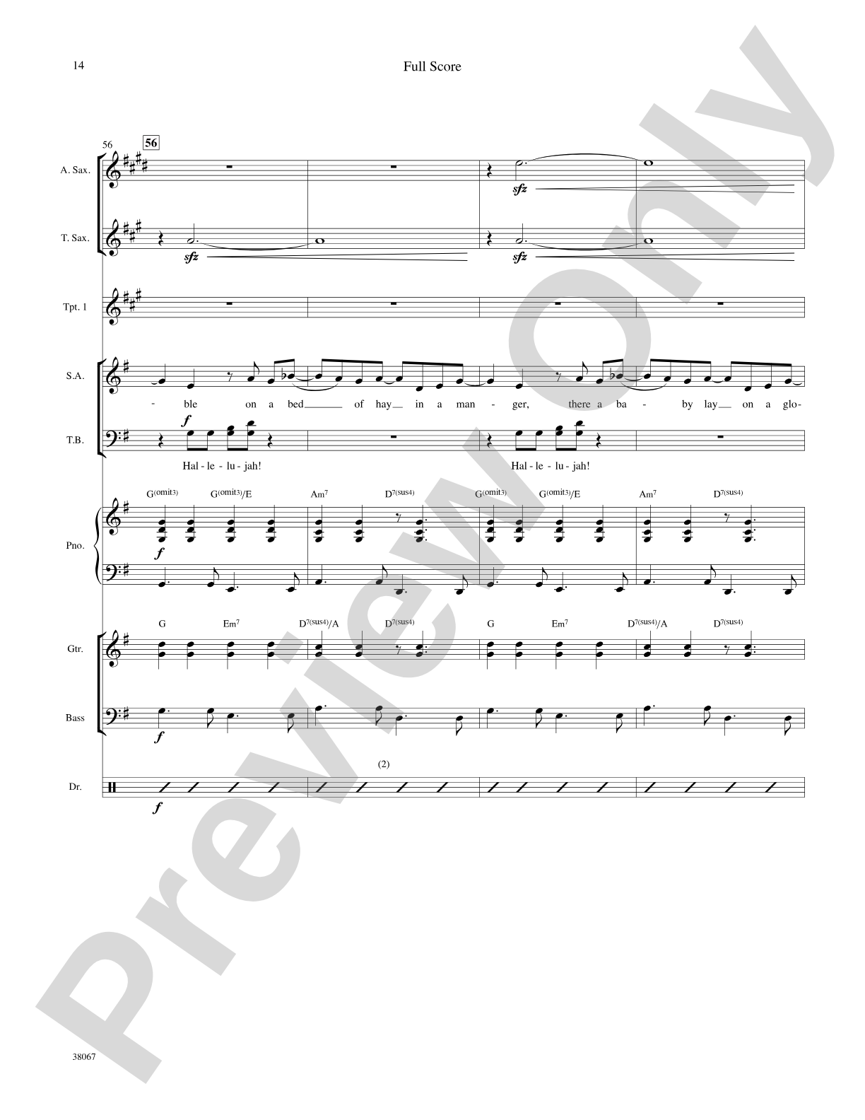 Baby Born in Bethlehem: Choral SoundPax