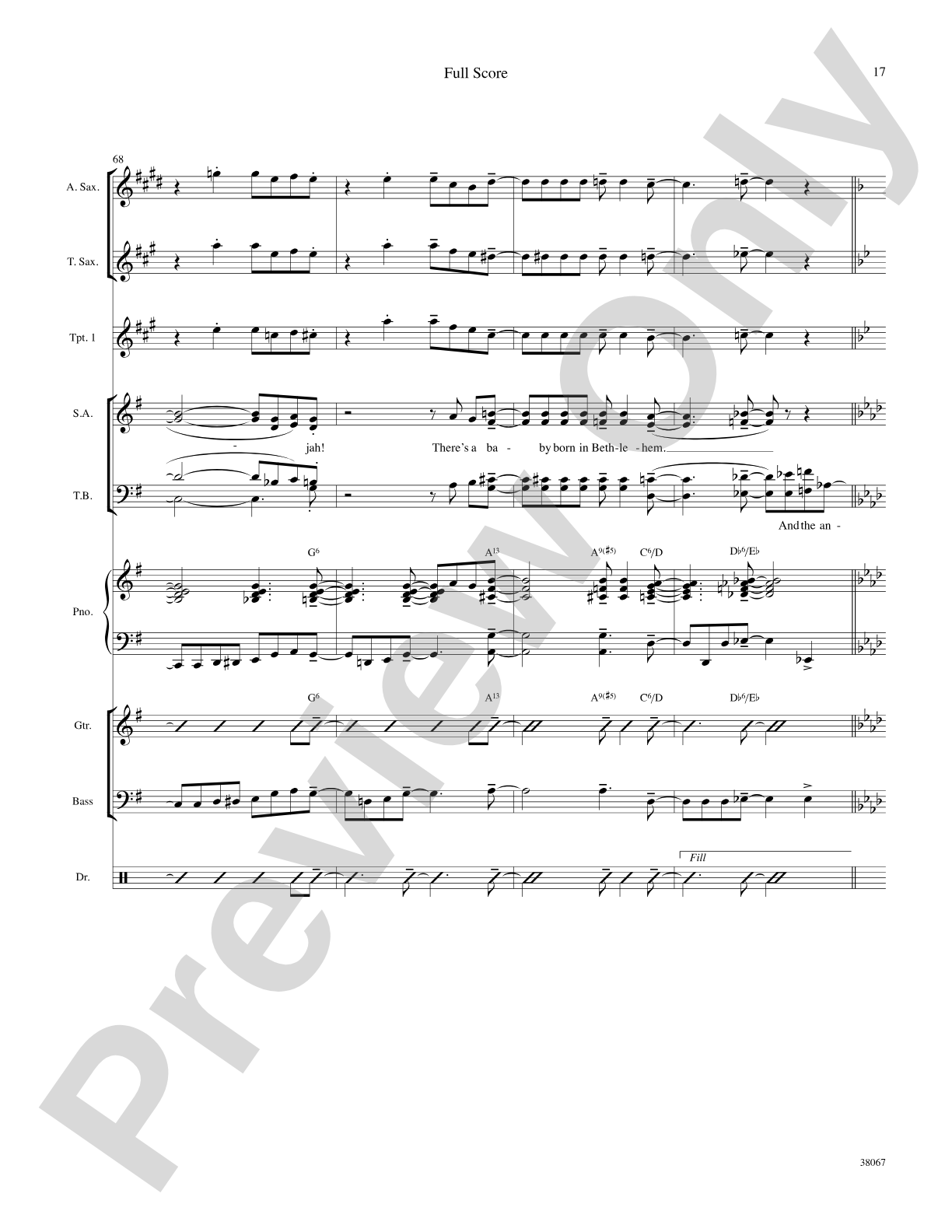 Baby Born in Bethlehem: Choral SoundPax