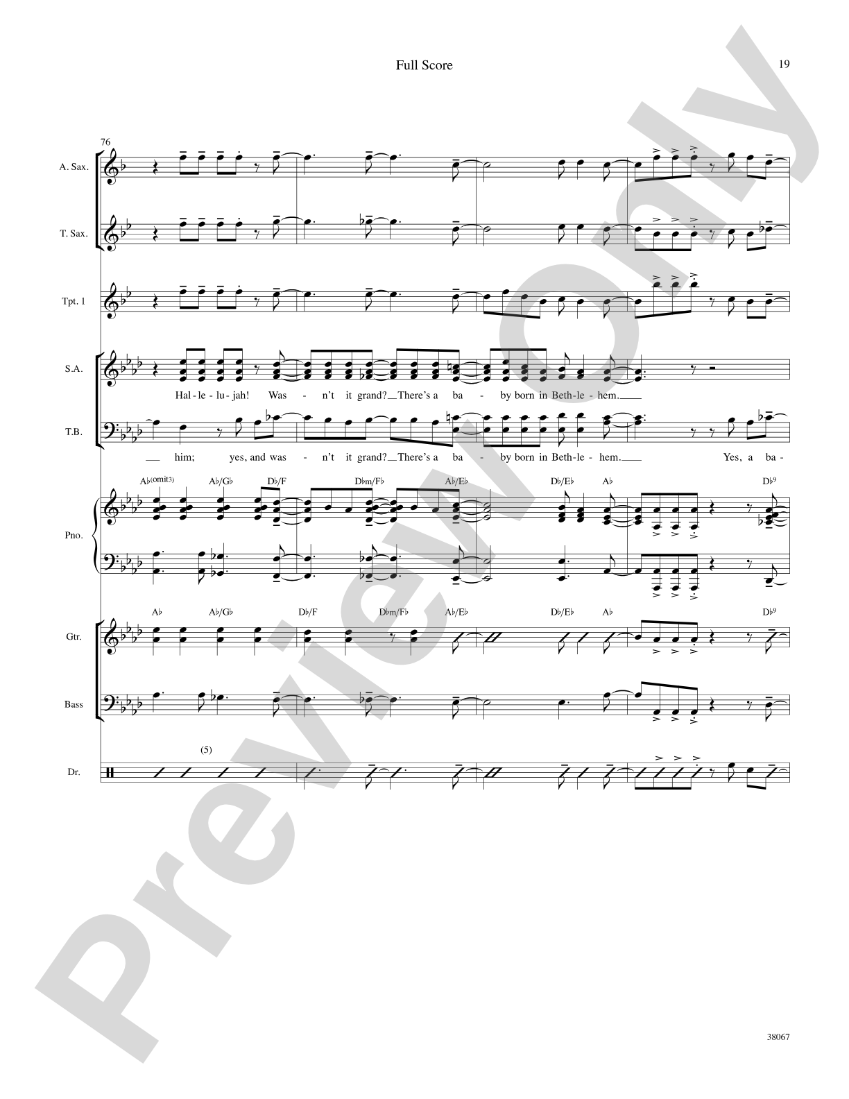 Baby Born in Bethlehem: Choral SoundPax
