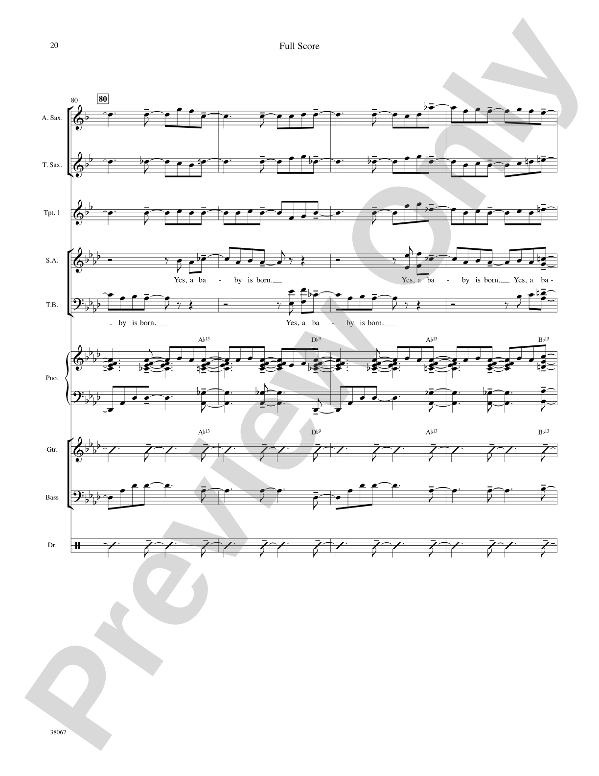 Baby Born in Bethlehem: Choral SoundPax