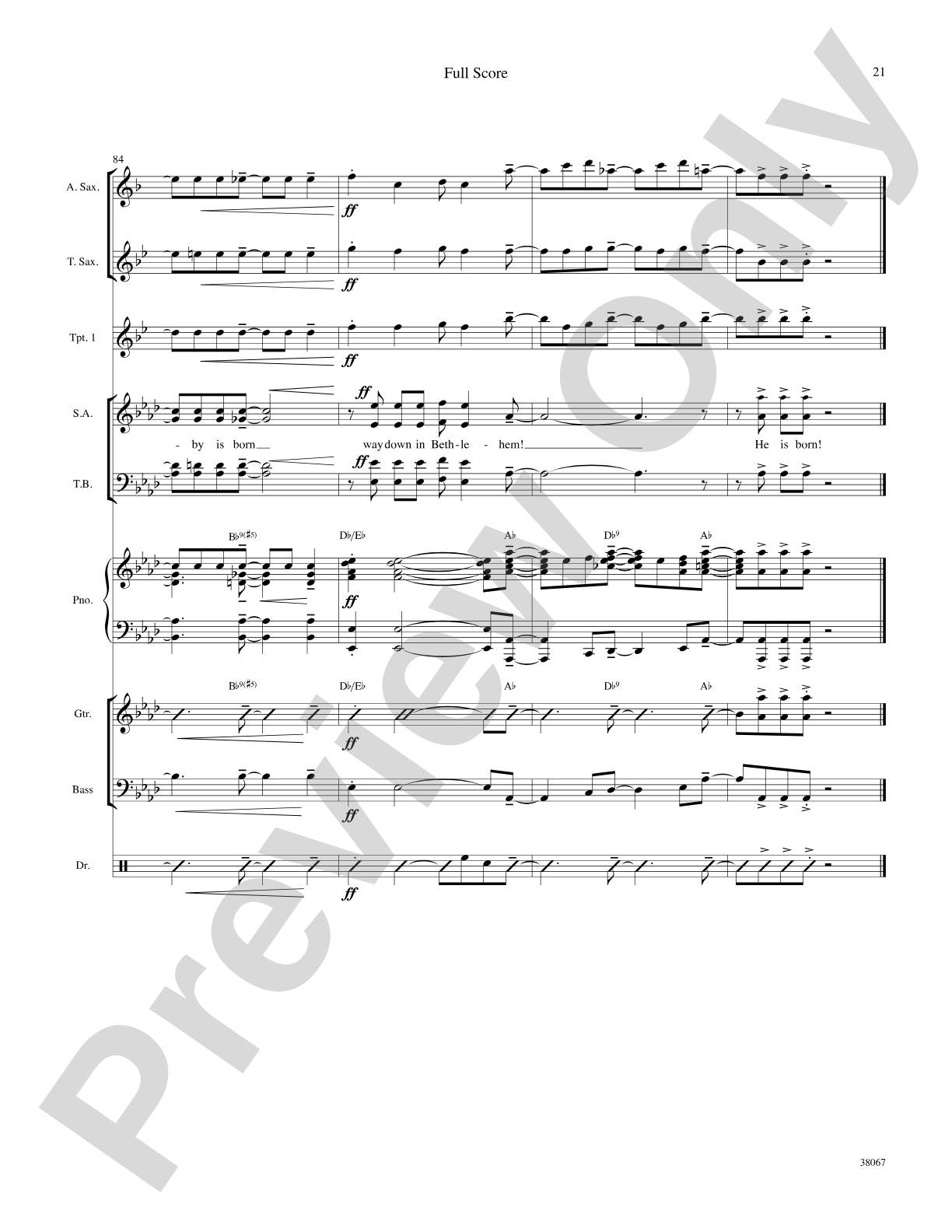 Baby Born in Bethlehem: Choral SoundPax