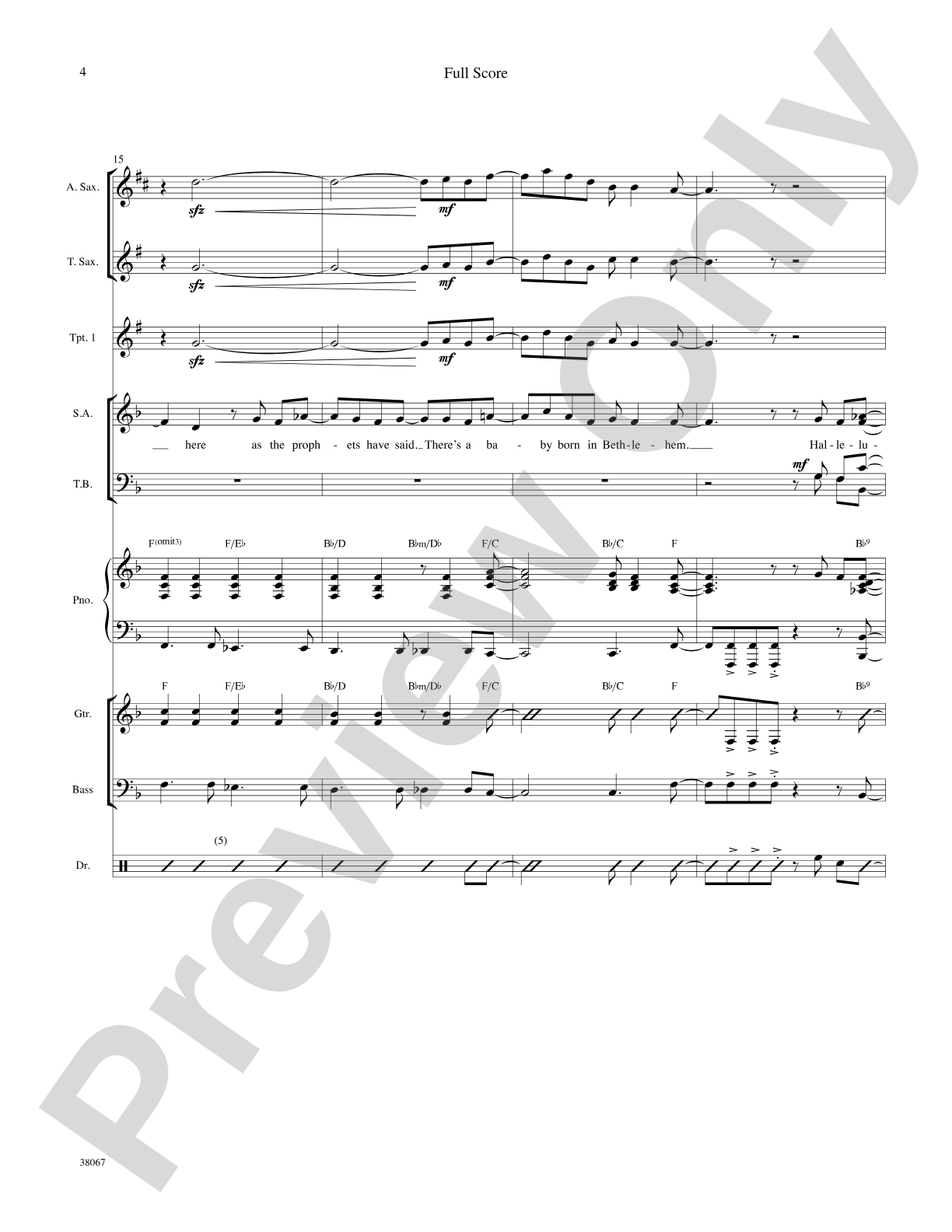 Baby Born in Bethlehem: Choral SoundPax