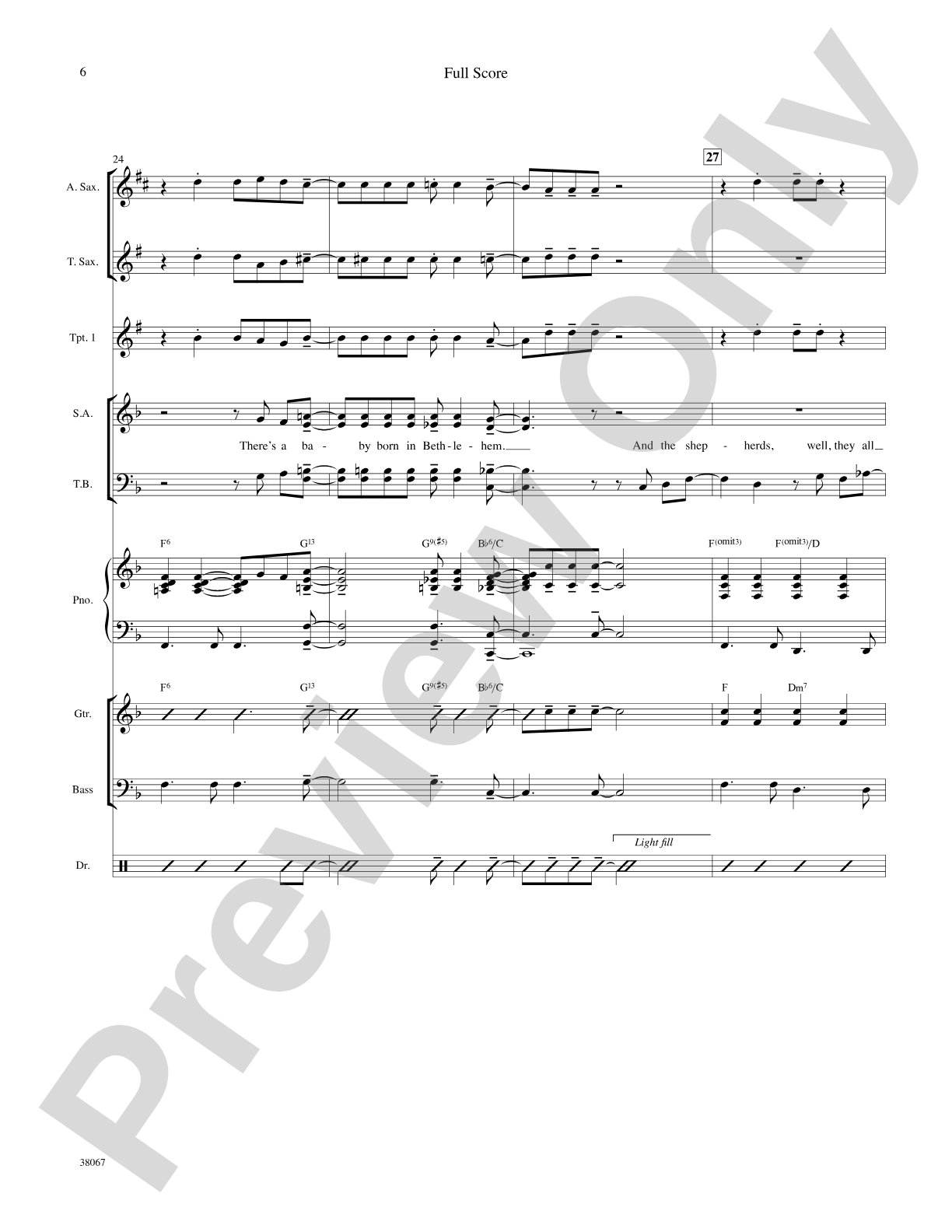 Baby Born in Bethlehem: Choral SoundPax