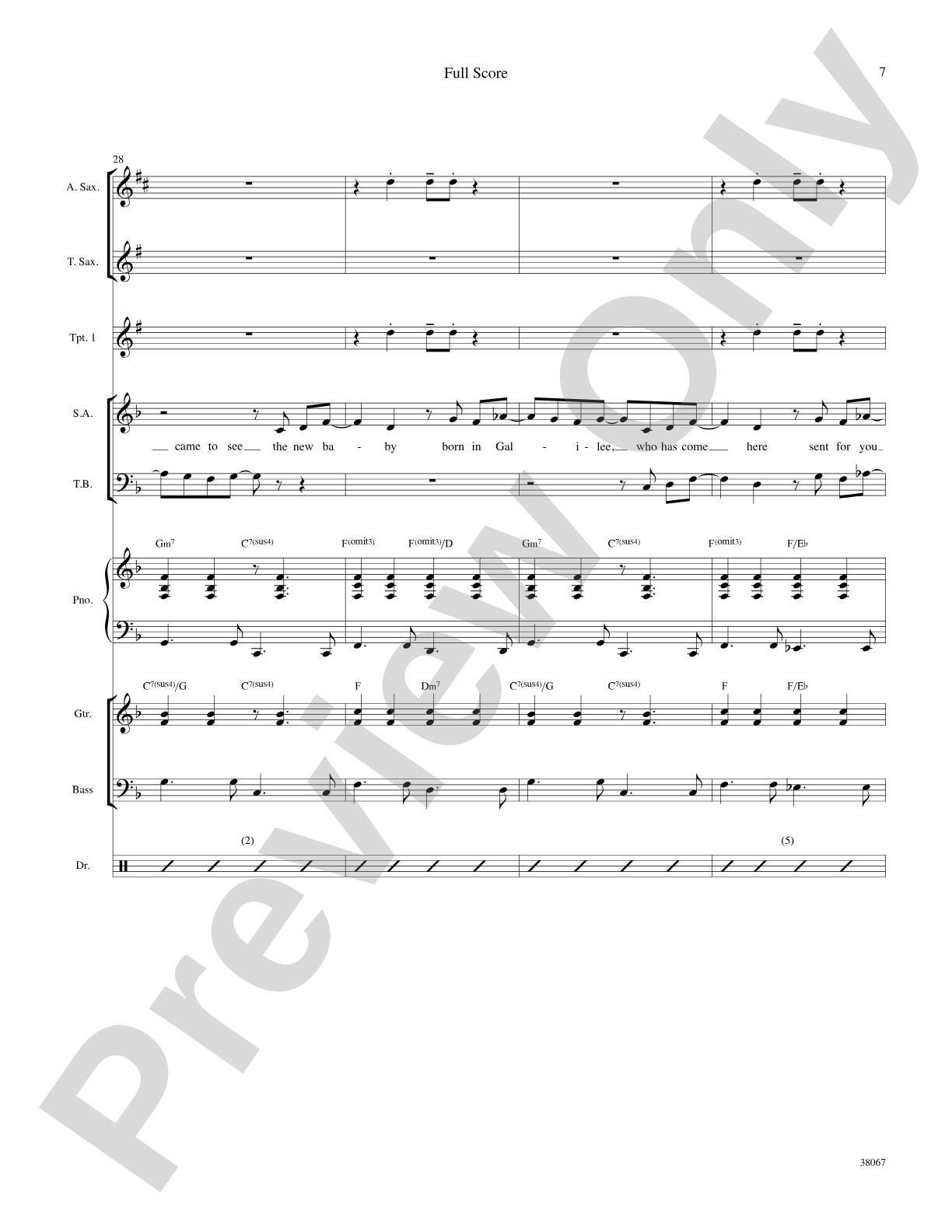 Baby Born in Bethlehem: Choral SoundPax