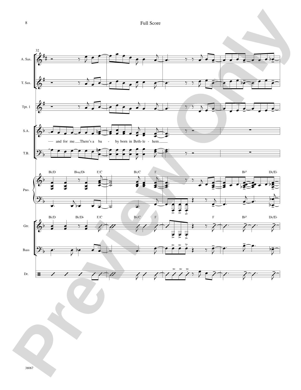 Baby Born in Bethlehem: Choral SoundPax