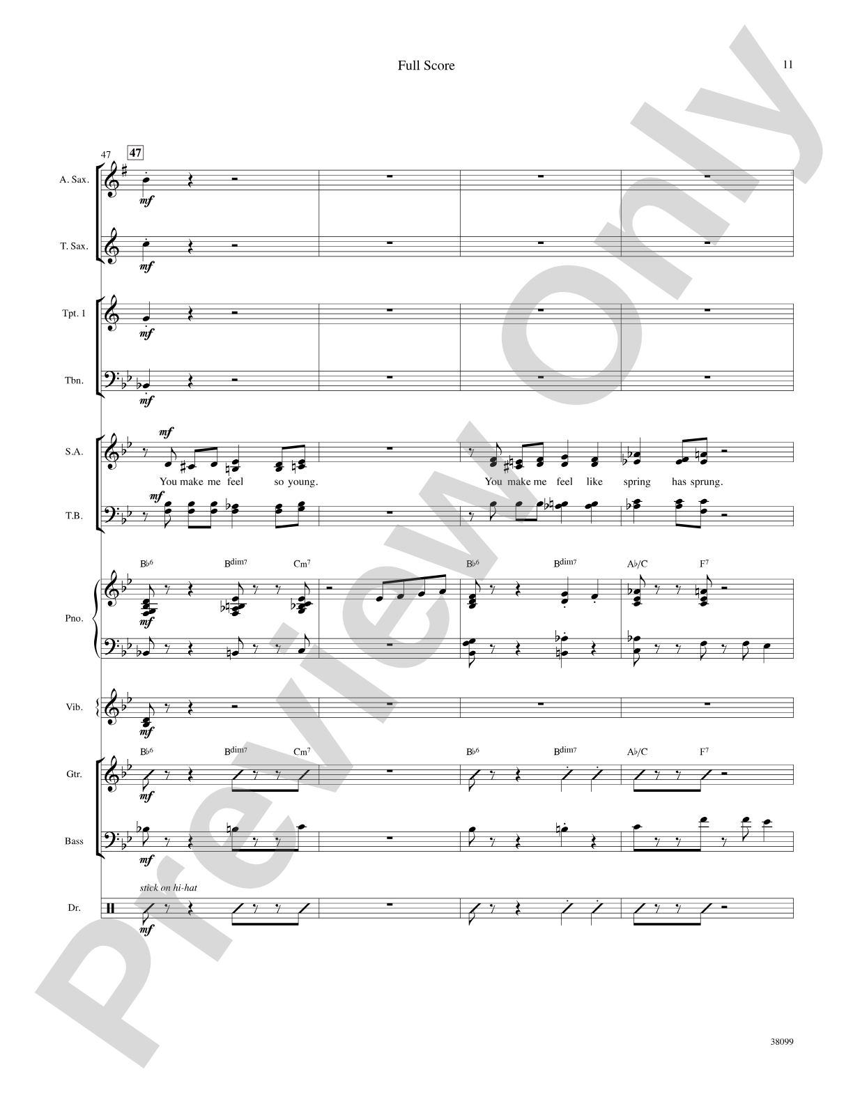 You Make Me Feel So Young: Choral SoundPax