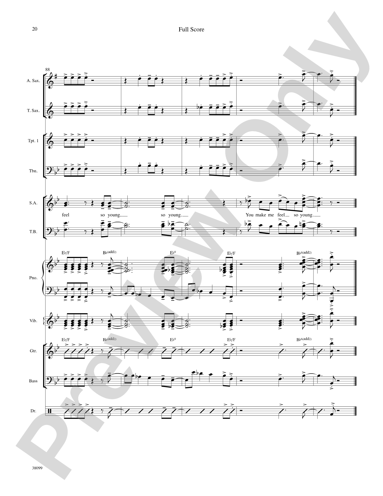 You Make Me Feel So Young: Choral SoundPax