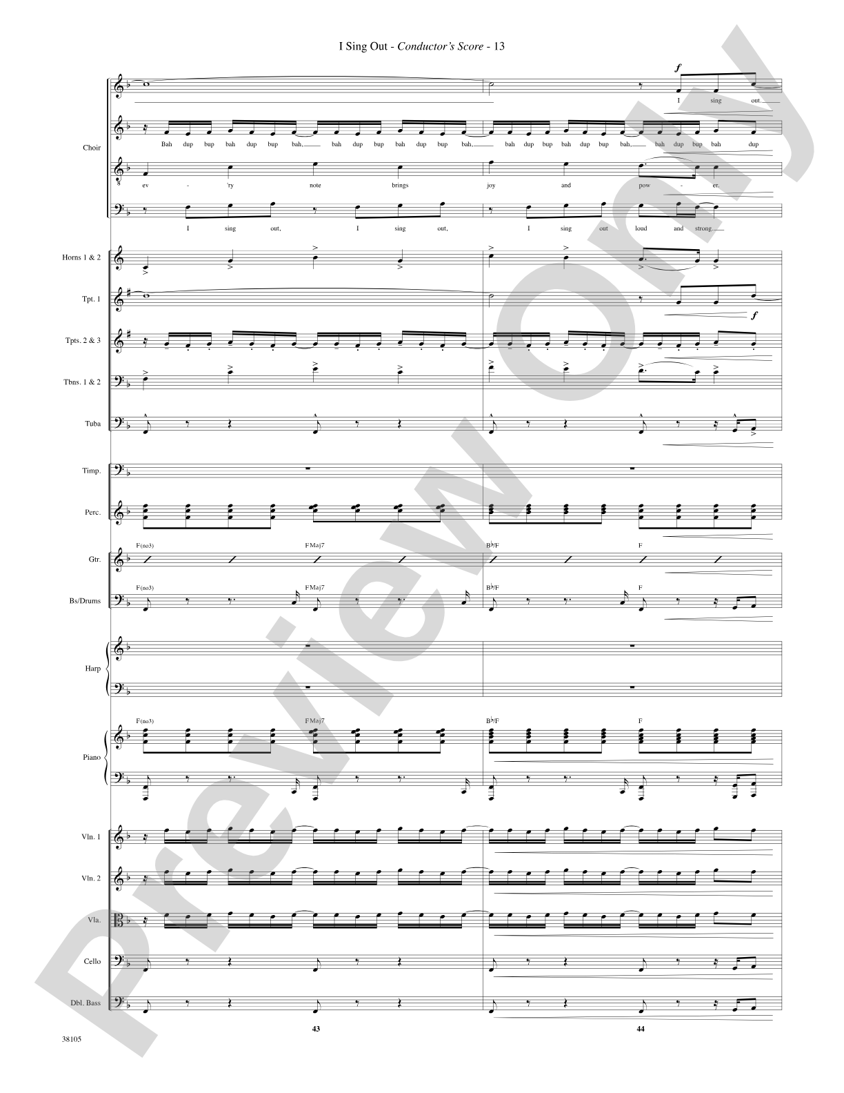 I Sing Out: Choral SoundPax