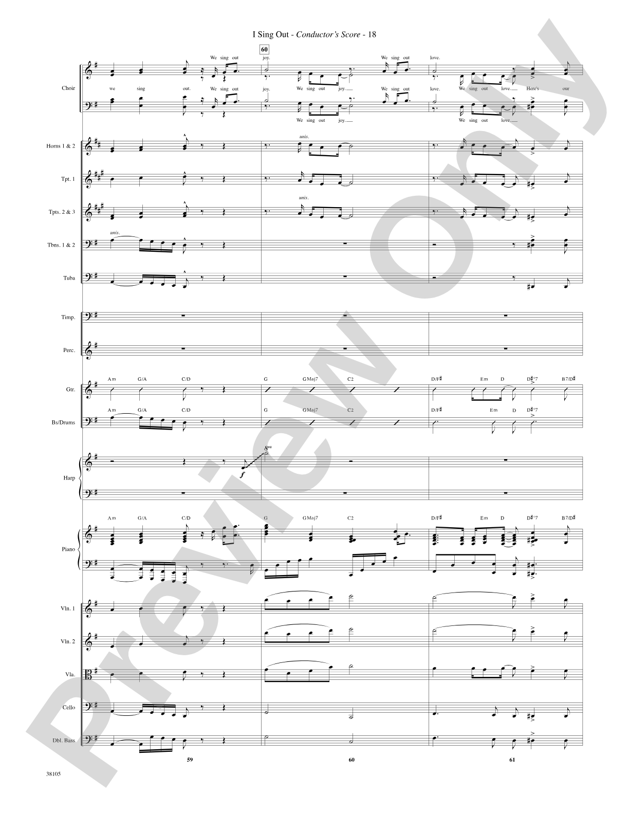 I Sing Out: Choral SoundPax