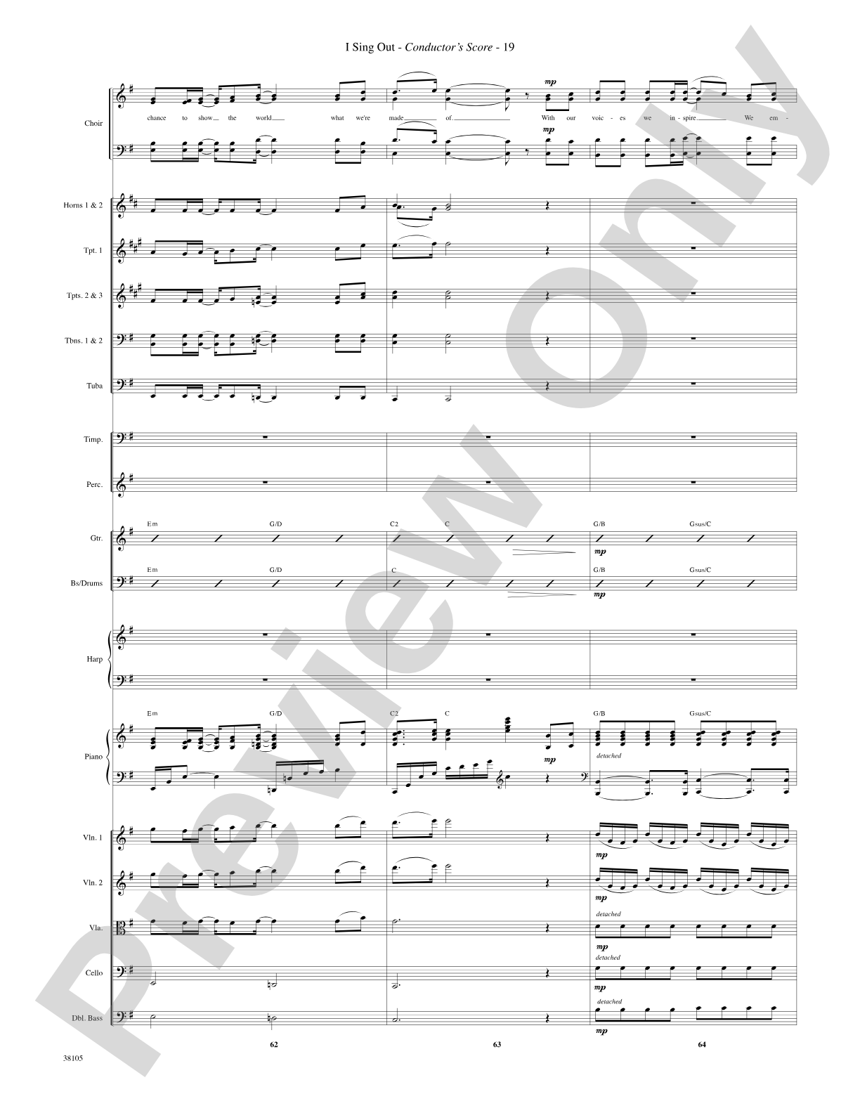 I Sing Out: Choral SoundPax