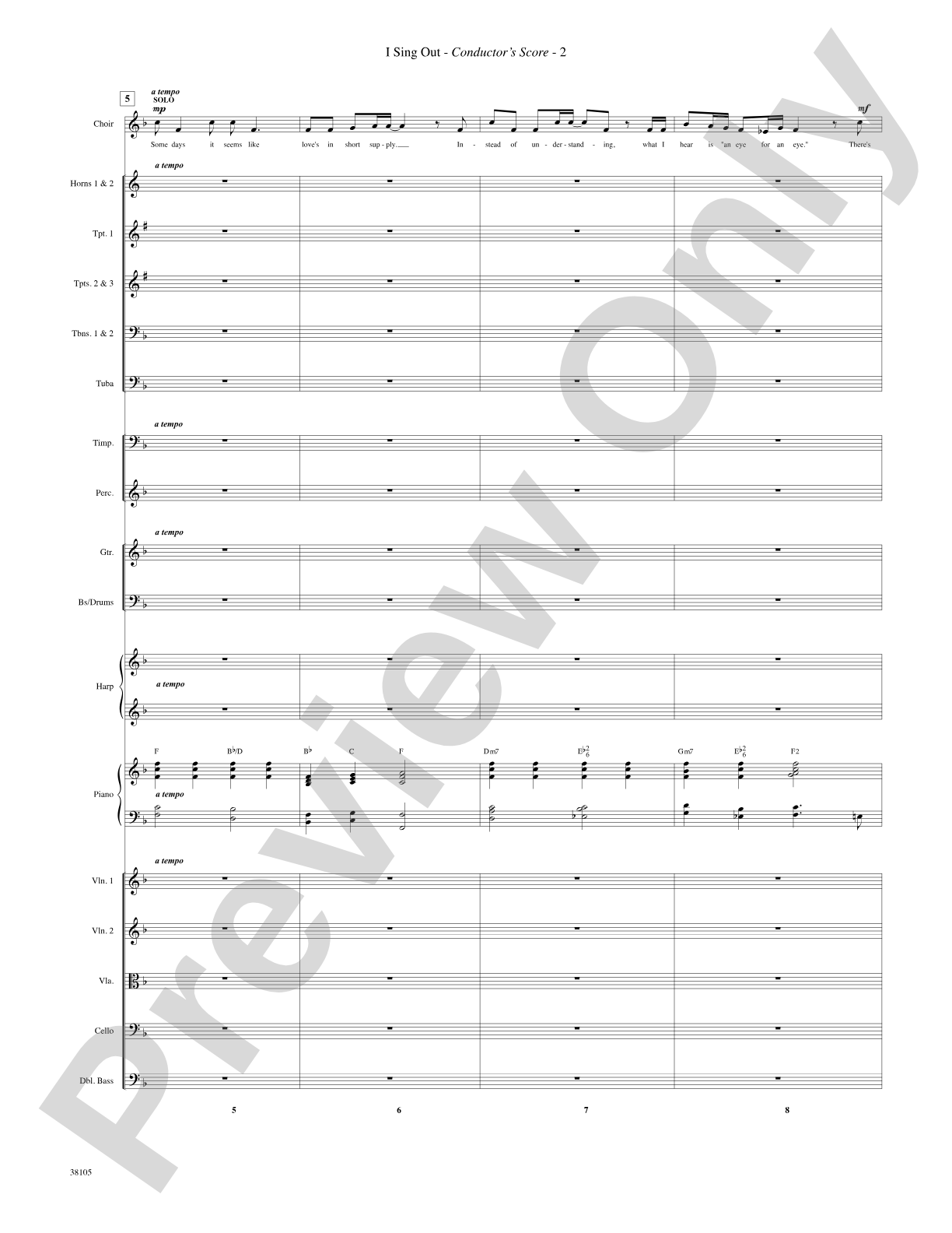 I Sing Out: Choral SoundPax