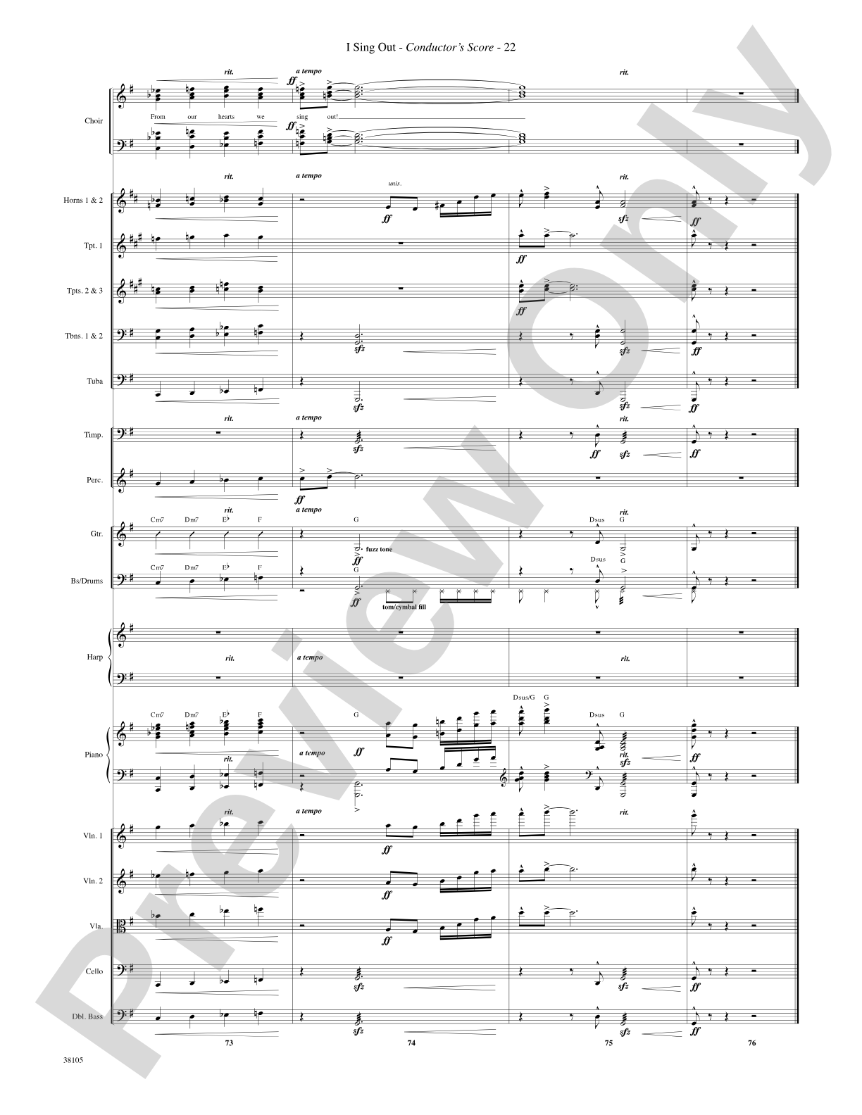 I Sing Out: Choral SoundPax