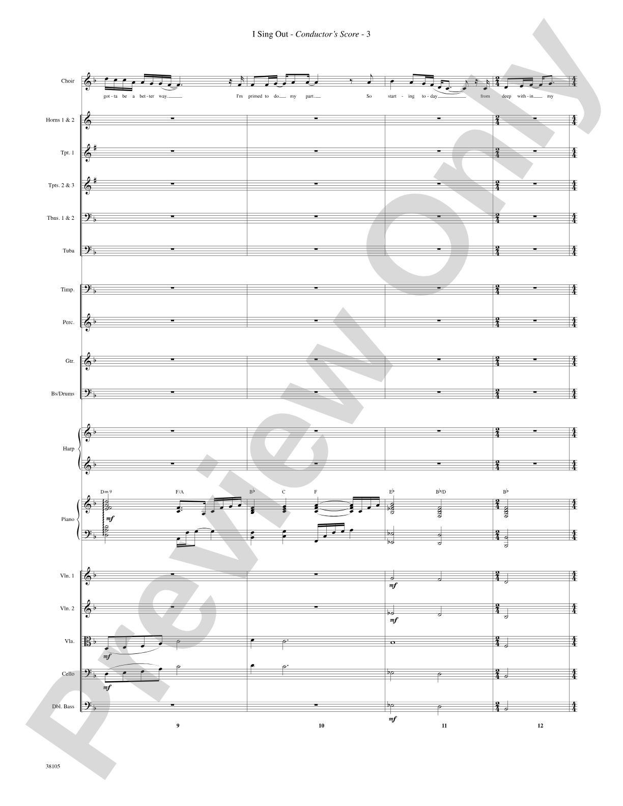 I Sing Out: Choral SoundPax