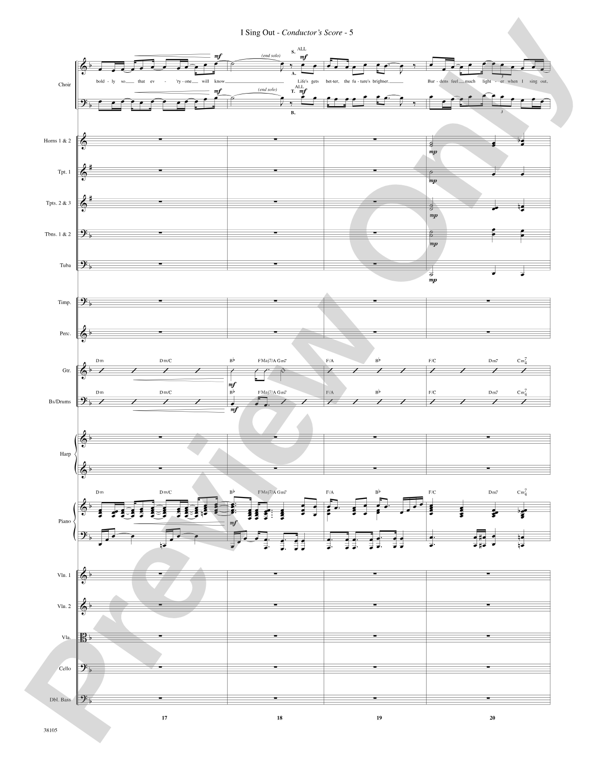 I Sing Out: Choral SoundPax