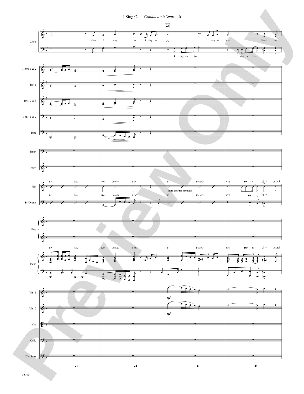 I Sing Out: Choral SoundPax