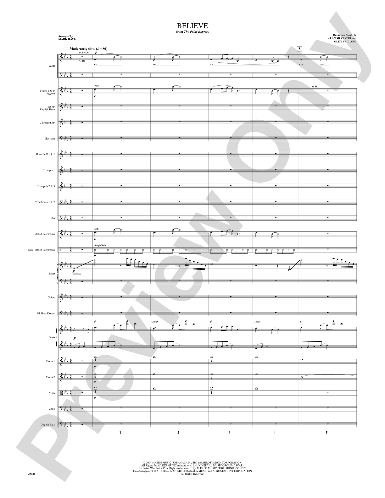 Believe (from The Polar Express): Choral SoundPax