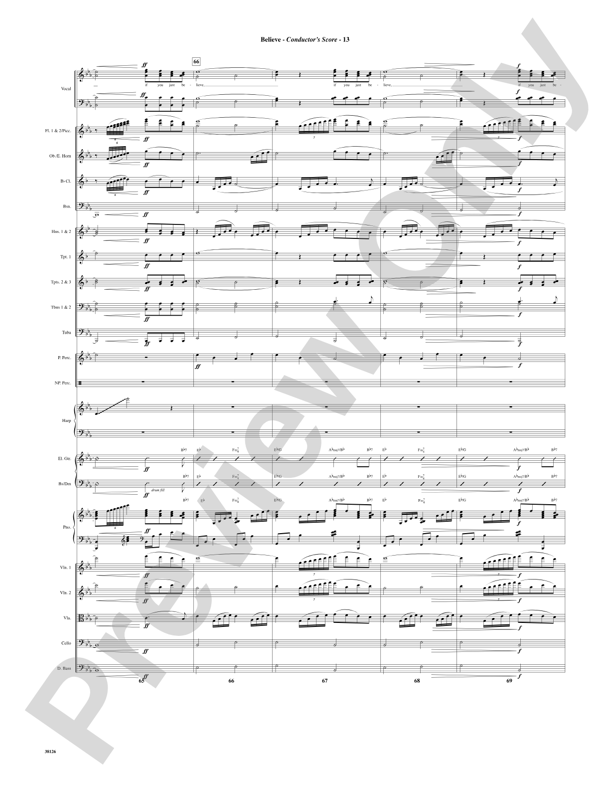 Believe (from The Polar Express): Choral SoundPax