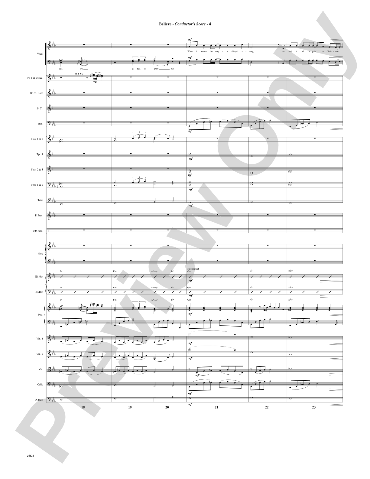 Believe (from The Polar Express): Choral SoundPax