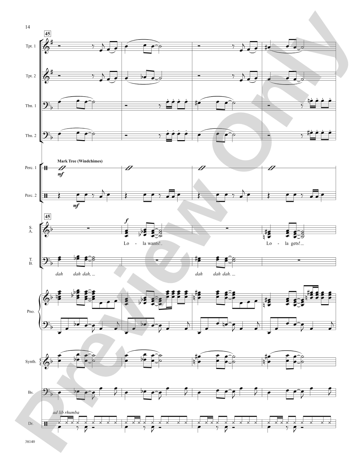 Whatever Lola Wants (Lola Gets) (from the musical Damn Yankees): Choral SoundPax