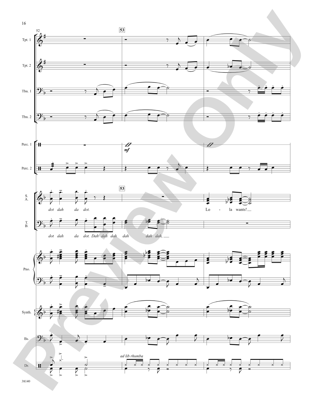 Whatever Lola Wants (Lola Gets) (from the musical Damn Yankees): Choral SoundPax