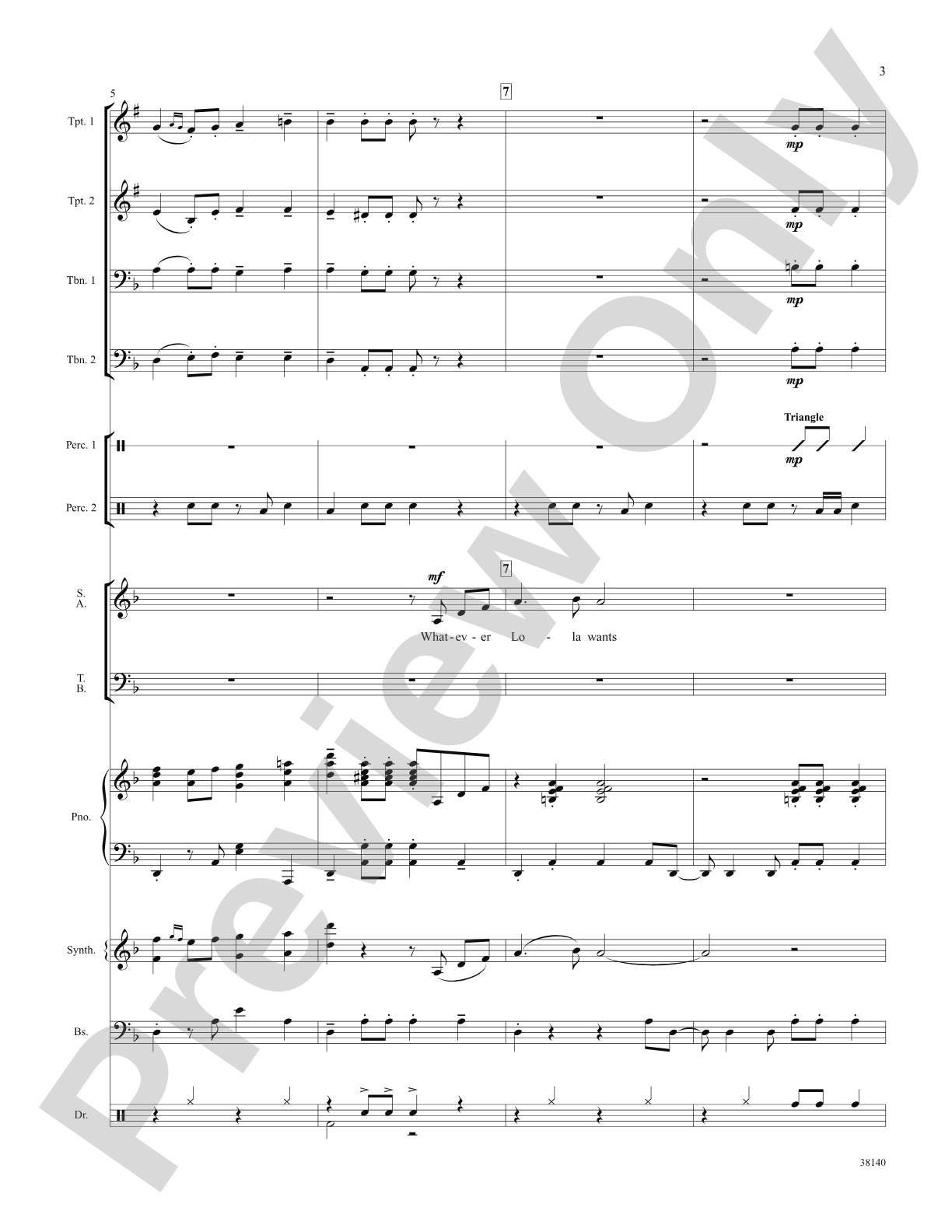 Whatever Lola Wants (Lola Gets) (from the musical Damn Yankees): Choral SoundPax