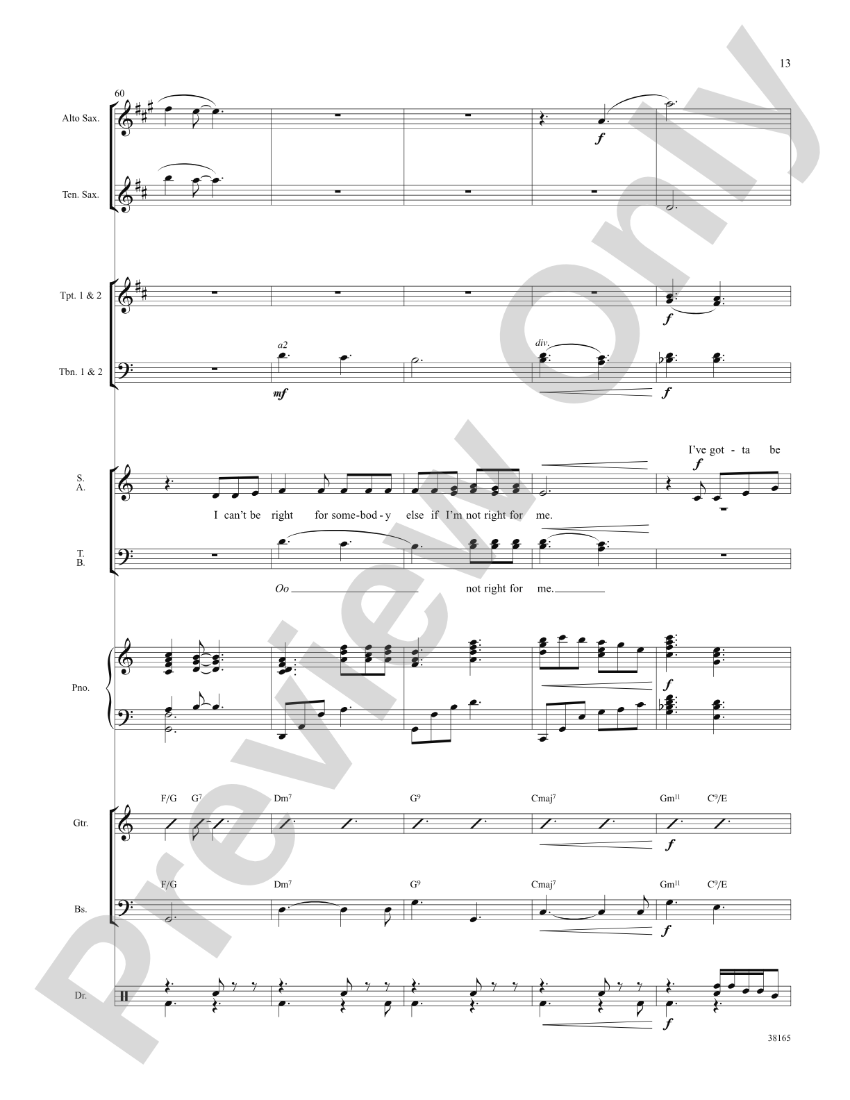 I've Gotta Be Me: Choral SoundPax