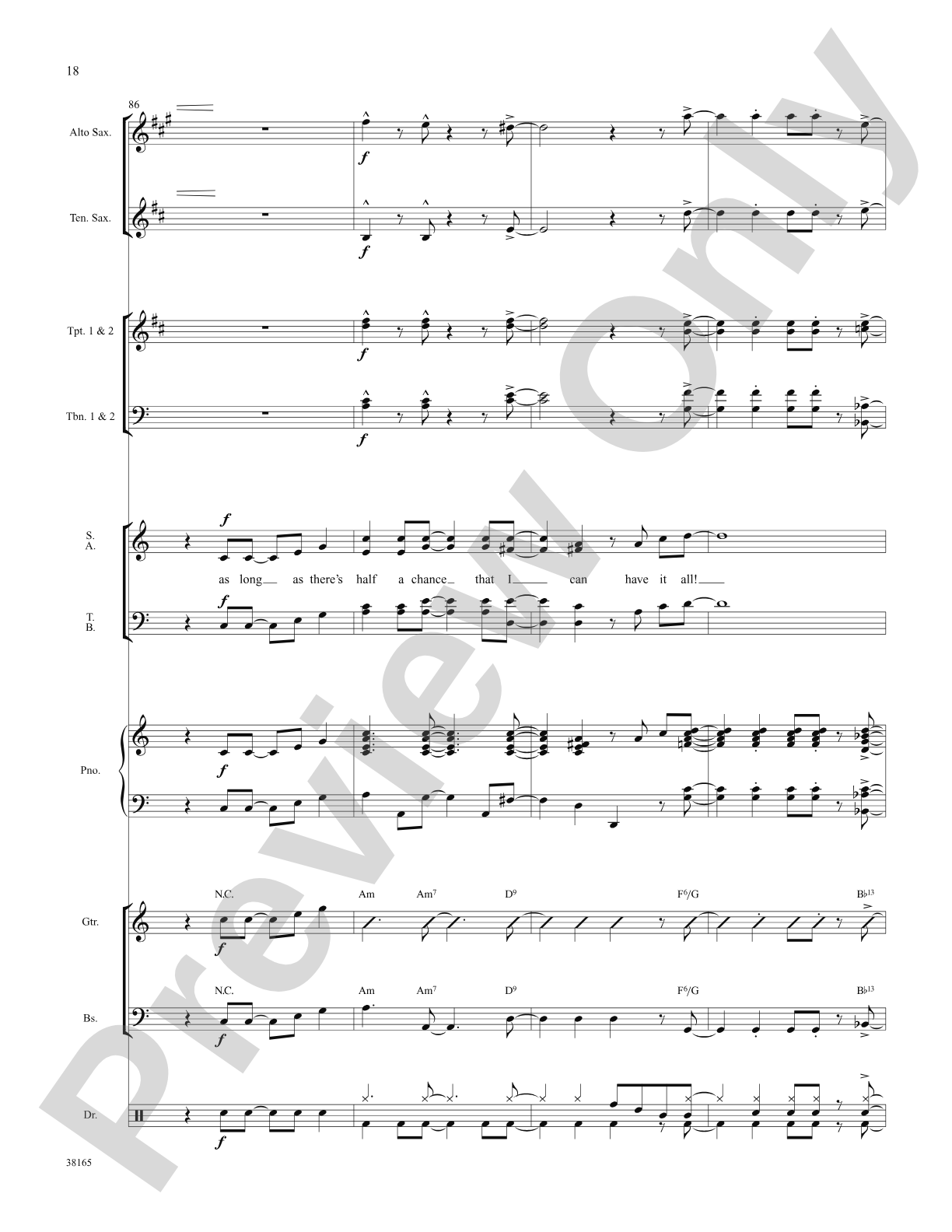 I've Gotta Be Me: Choral SoundPax