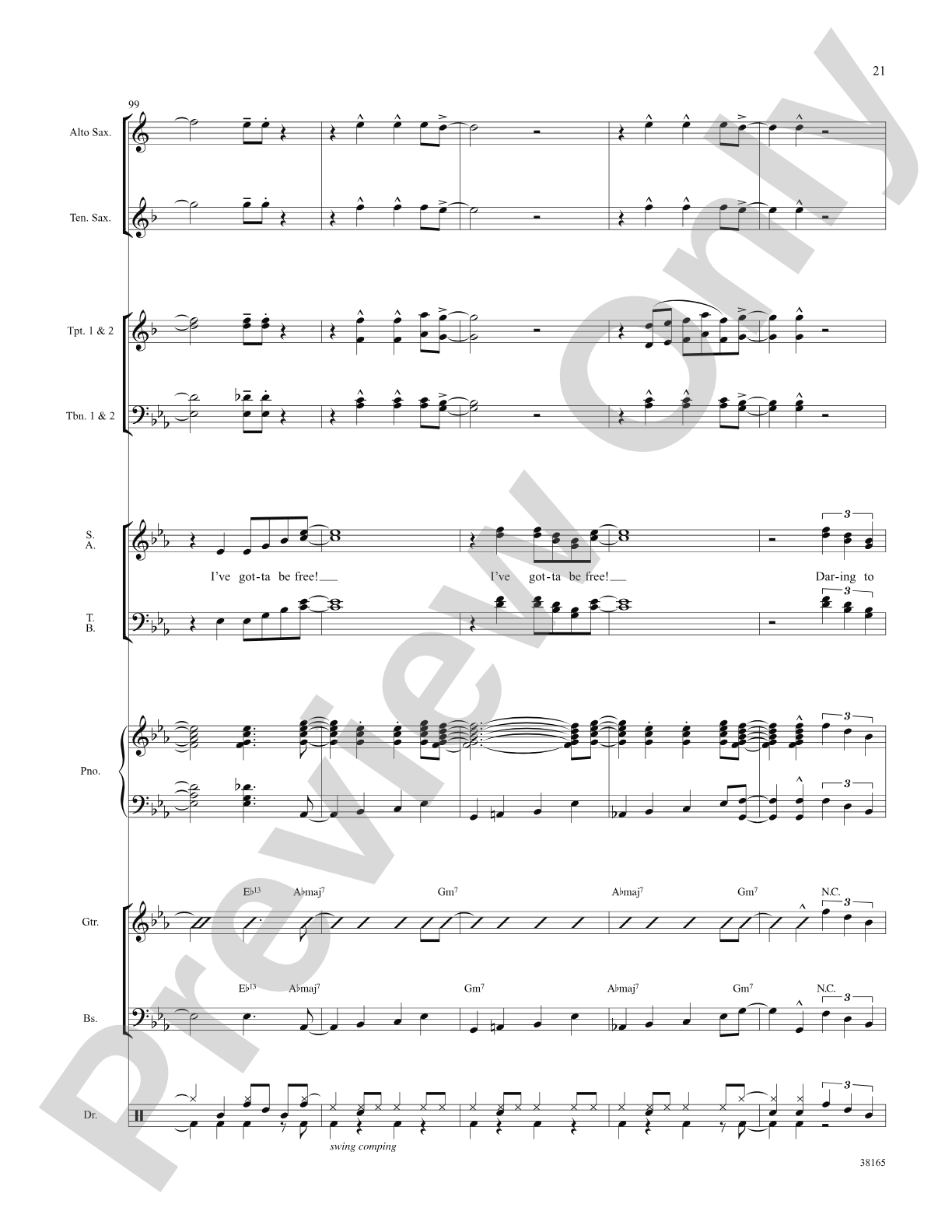 I've Gotta Be Me: Choral SoundPax