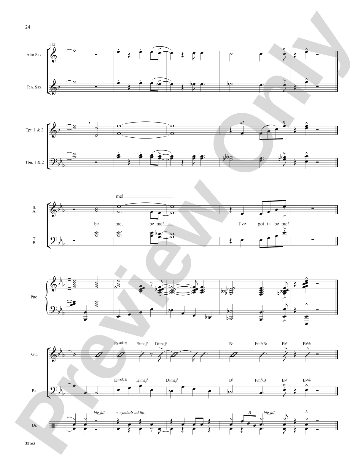 I've Gotta Be Me: Choral SoundPax
