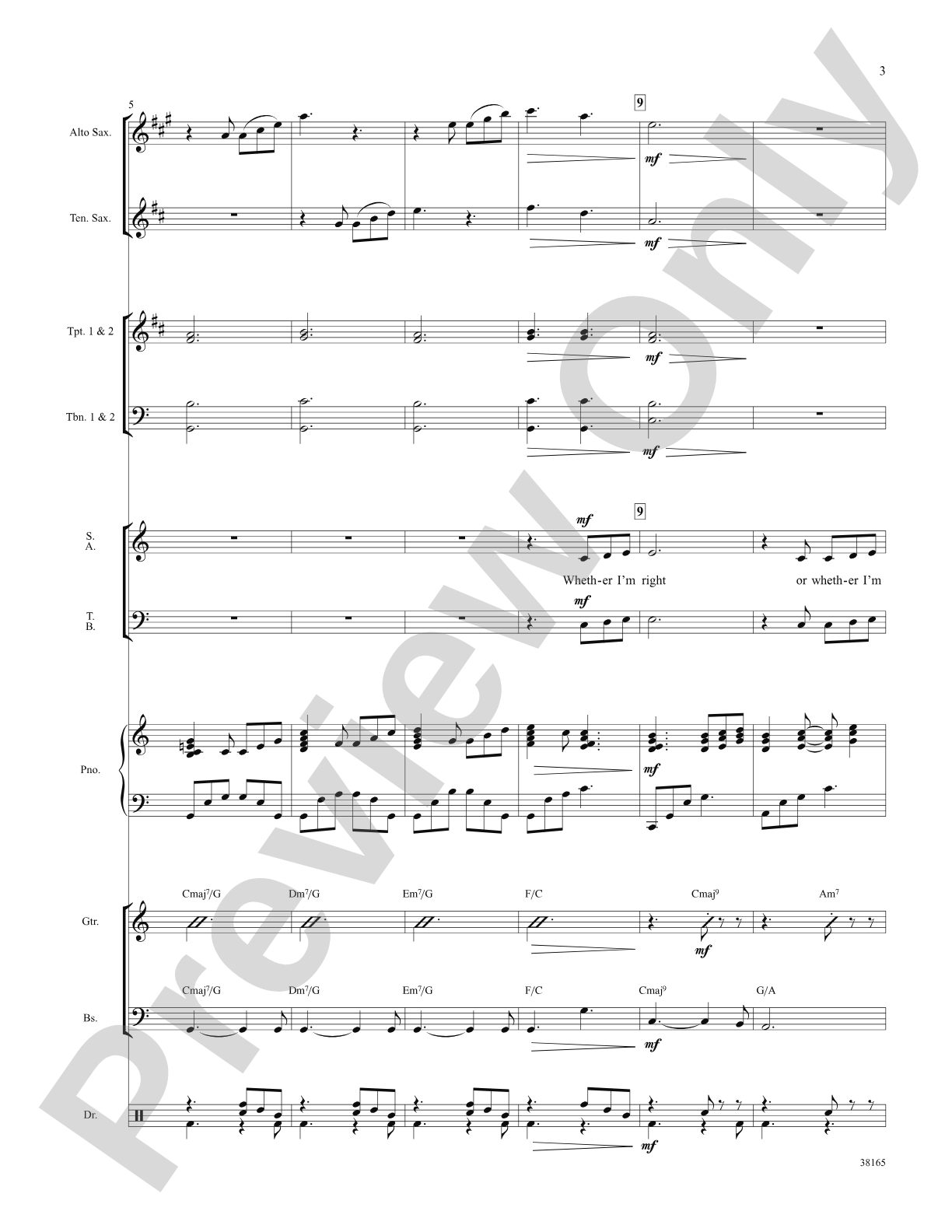 I've Gotta Be Me: Choral SoundPax