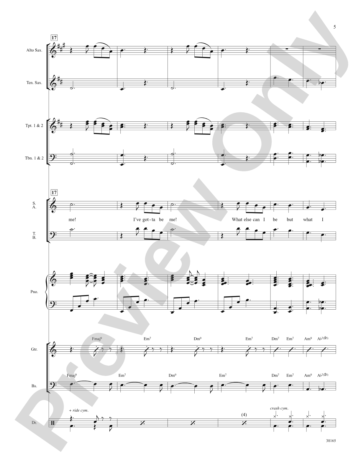 I've Gotta Be Me: Choral SoundPax