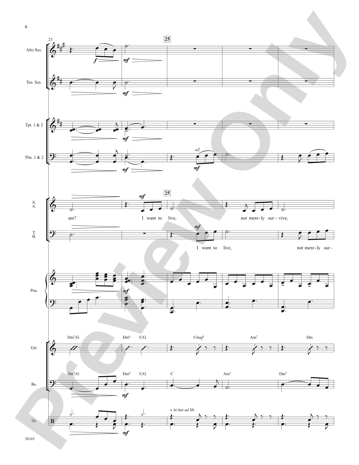 I've Gotta Be Me: Choral SoundPax
