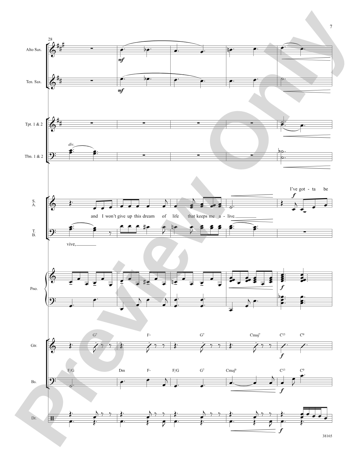 I've Gotta Be Me: Choral SoundPax