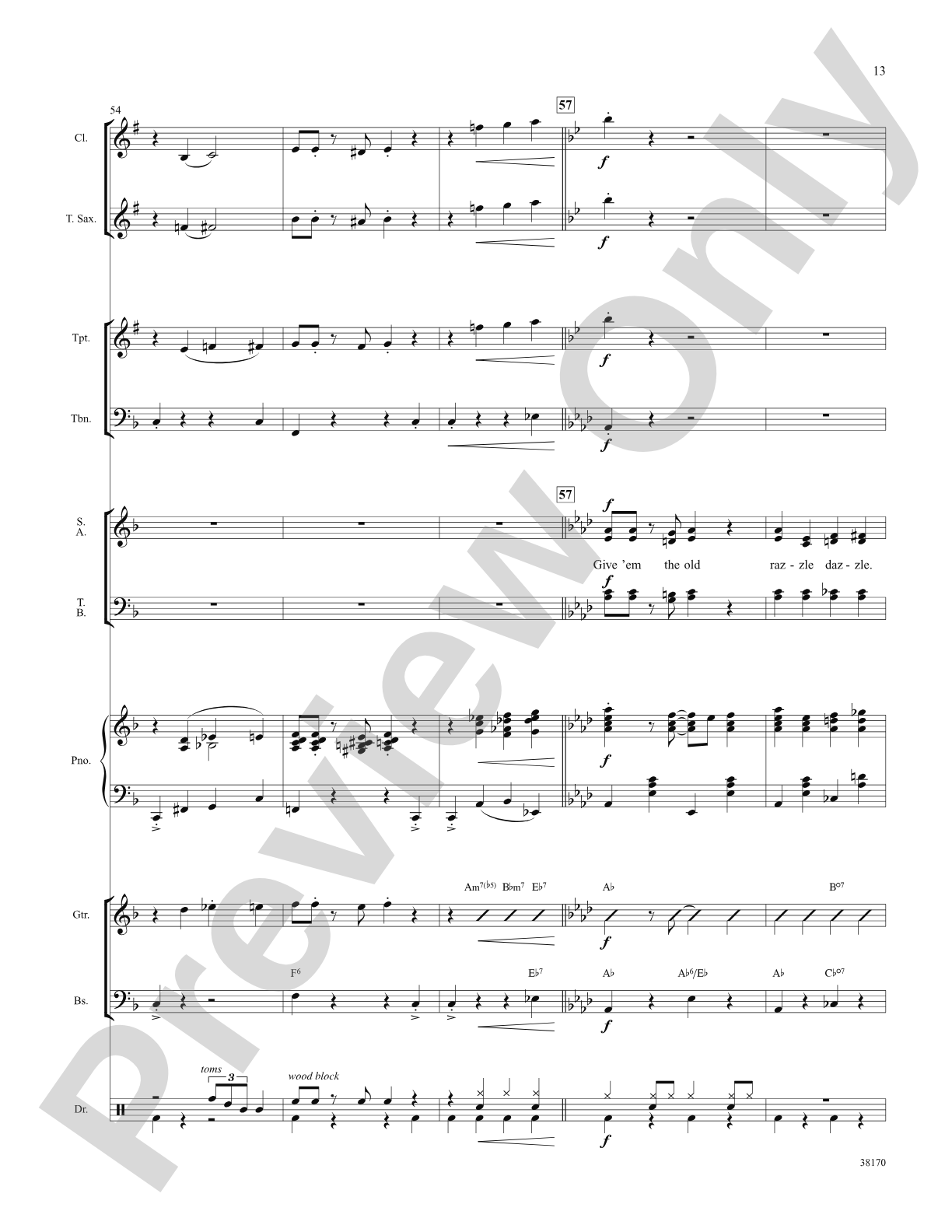 Razzle Dazzle (from the musical Chicago): Choral SoundPax